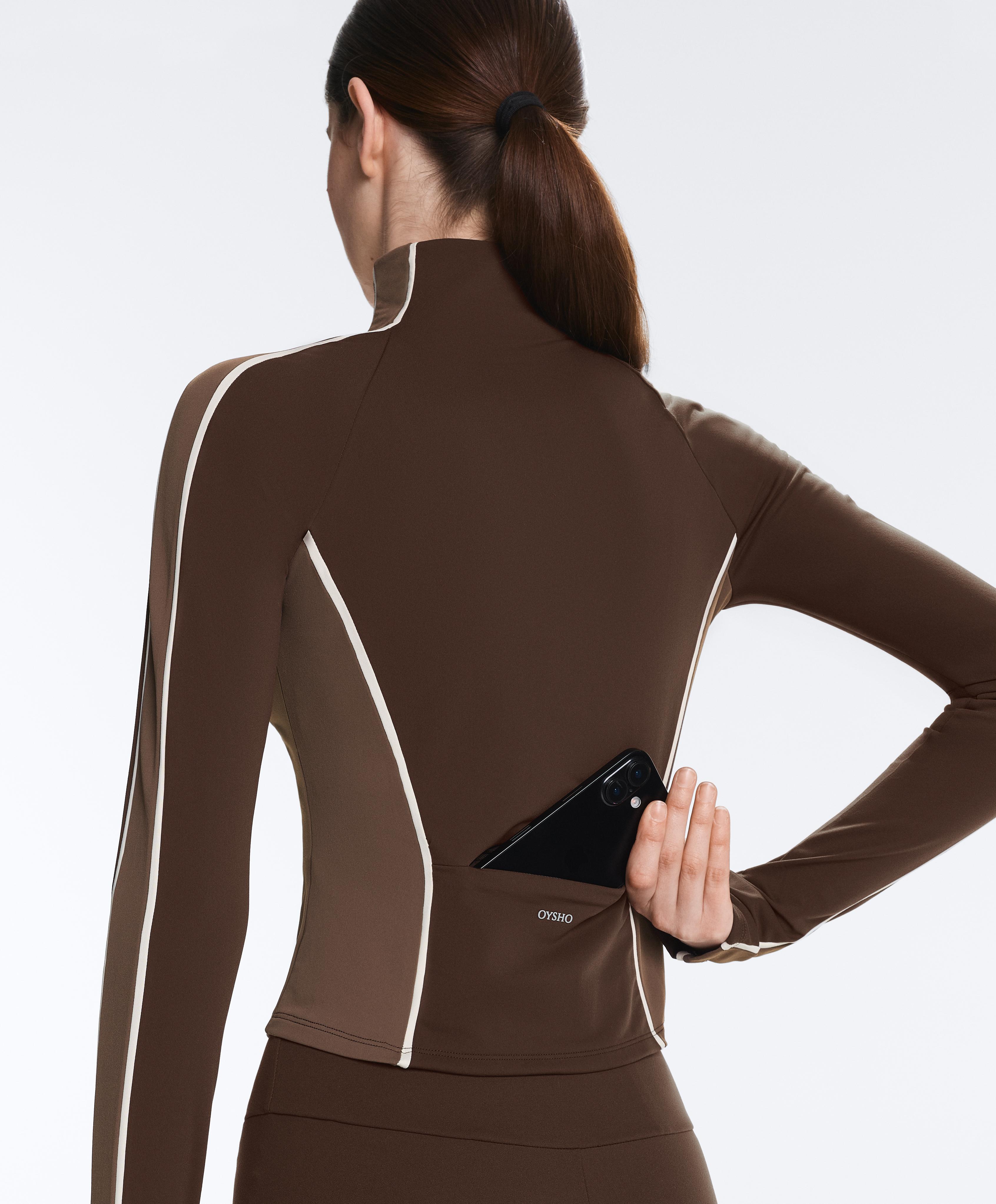 Light warm technical jacket — BROWN
