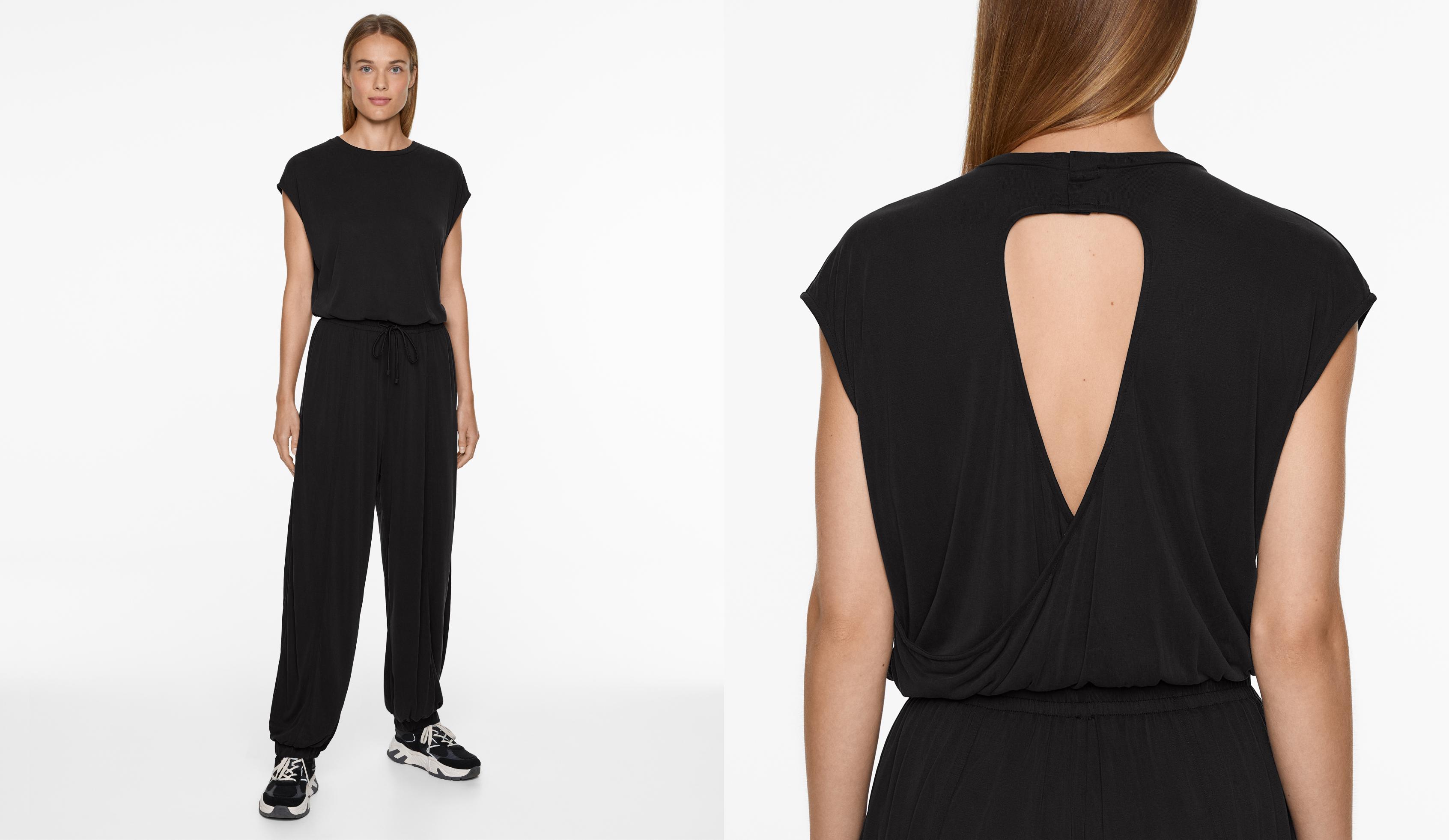 Modal blend long jumpsuit - Sale