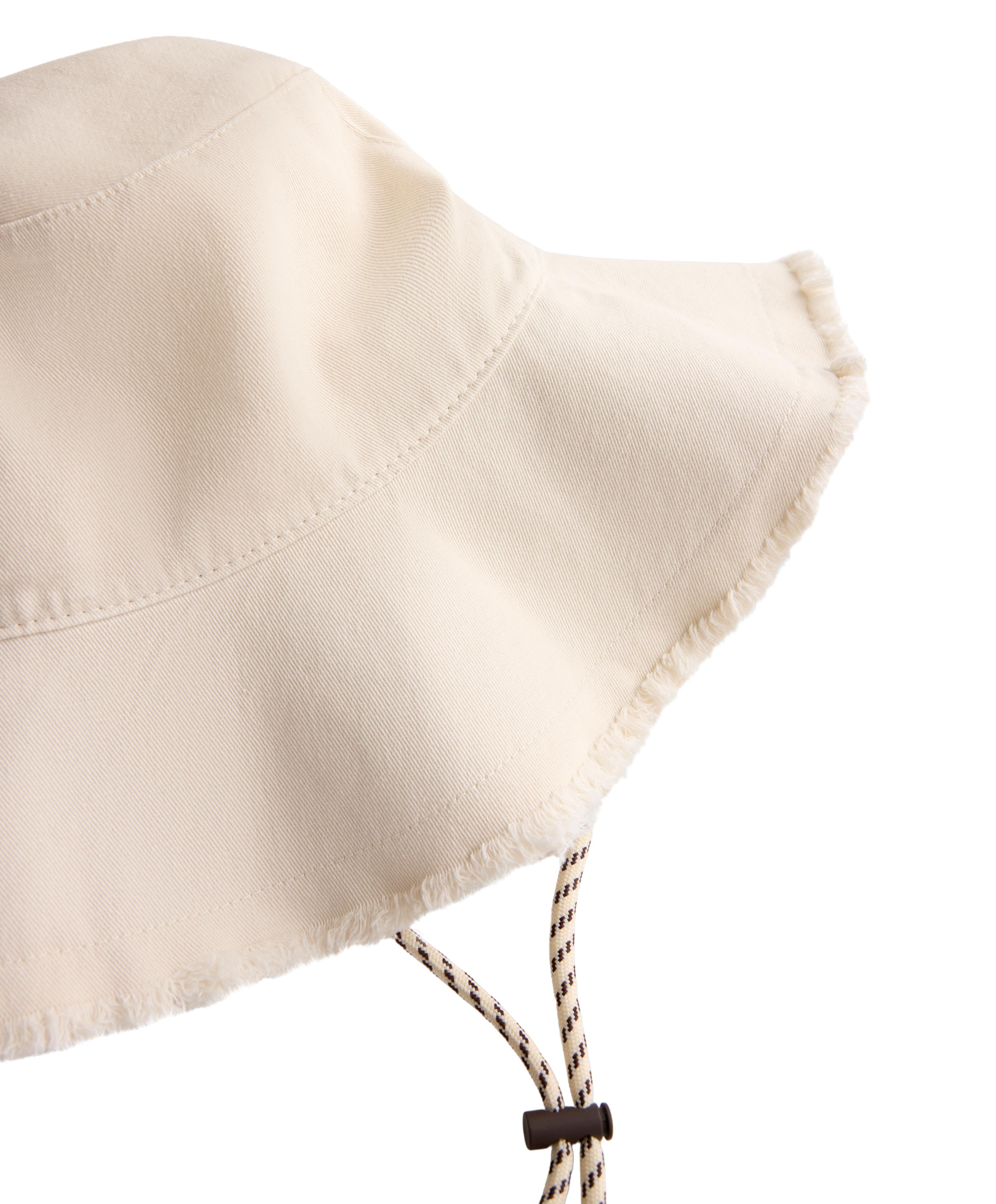 100% cotton bucket hat — PALE BEIGE