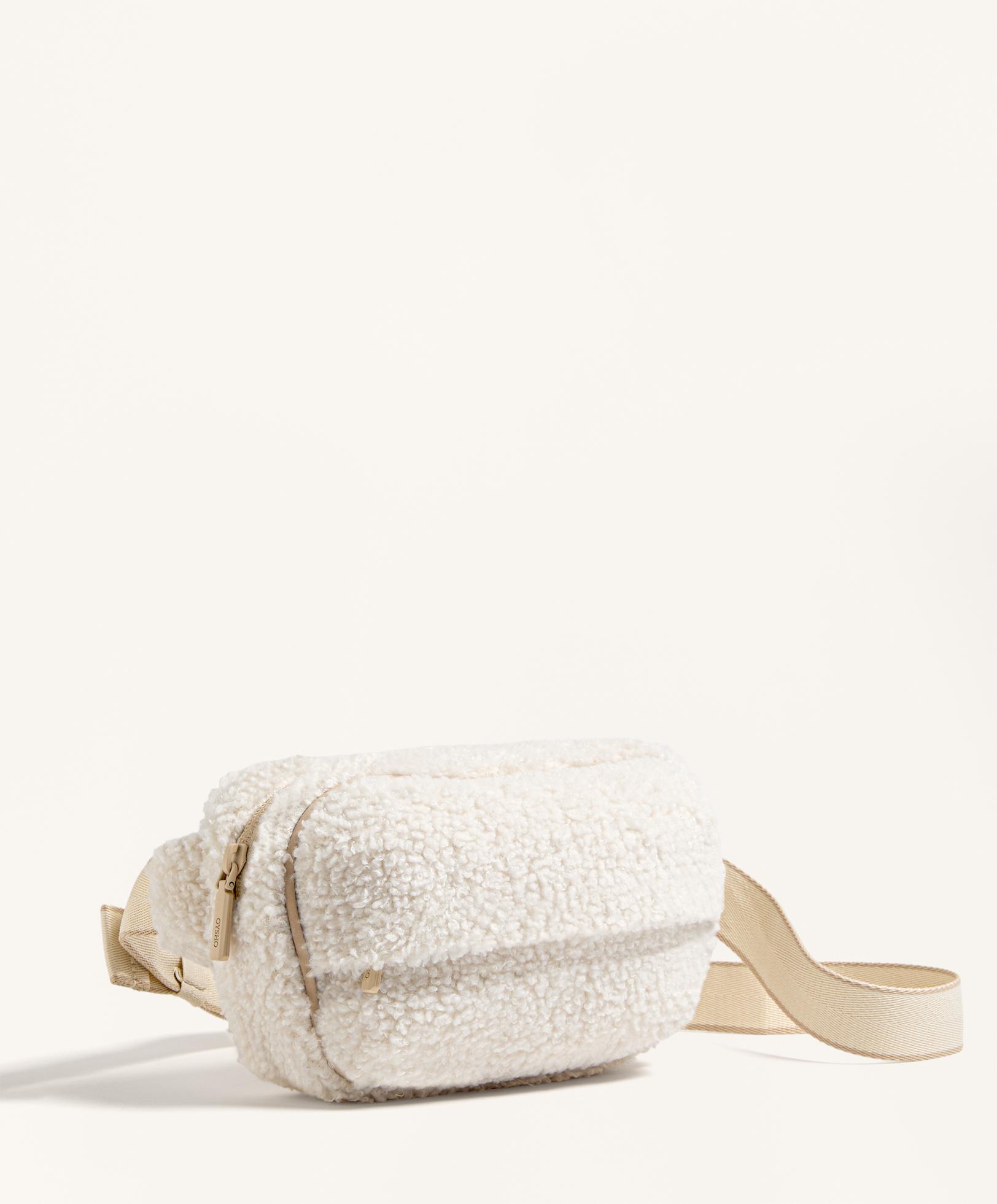 Faux shearling belt bag - Sale