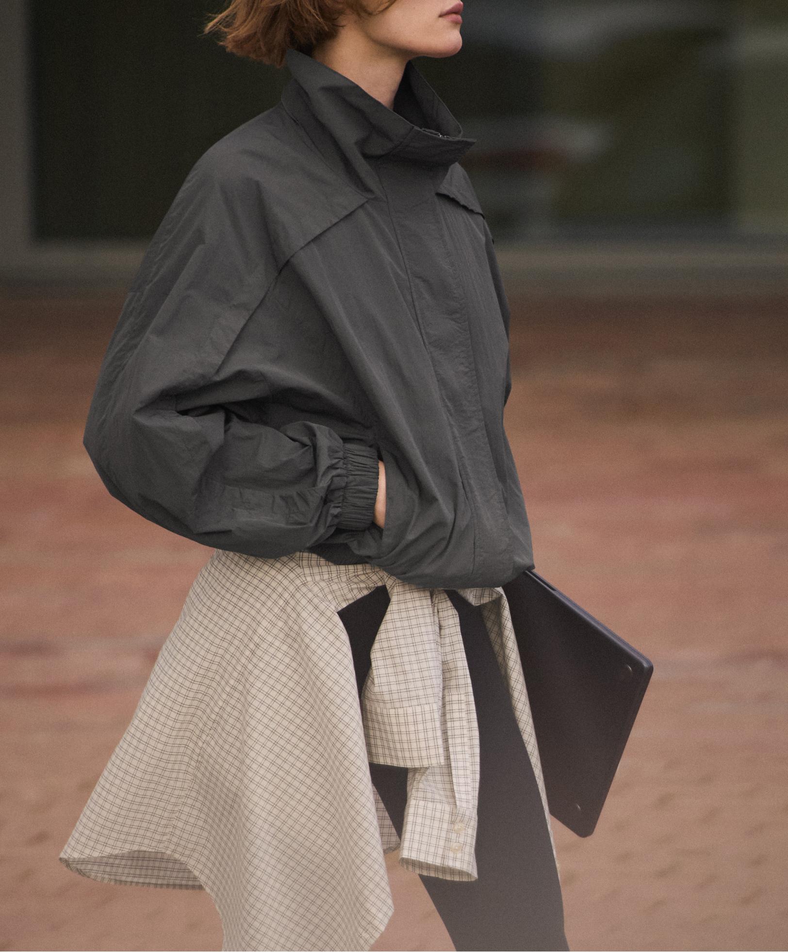 Camicia a manica lunga misto cotone a quadri Camicia a manica lunga misto cotone a quadri