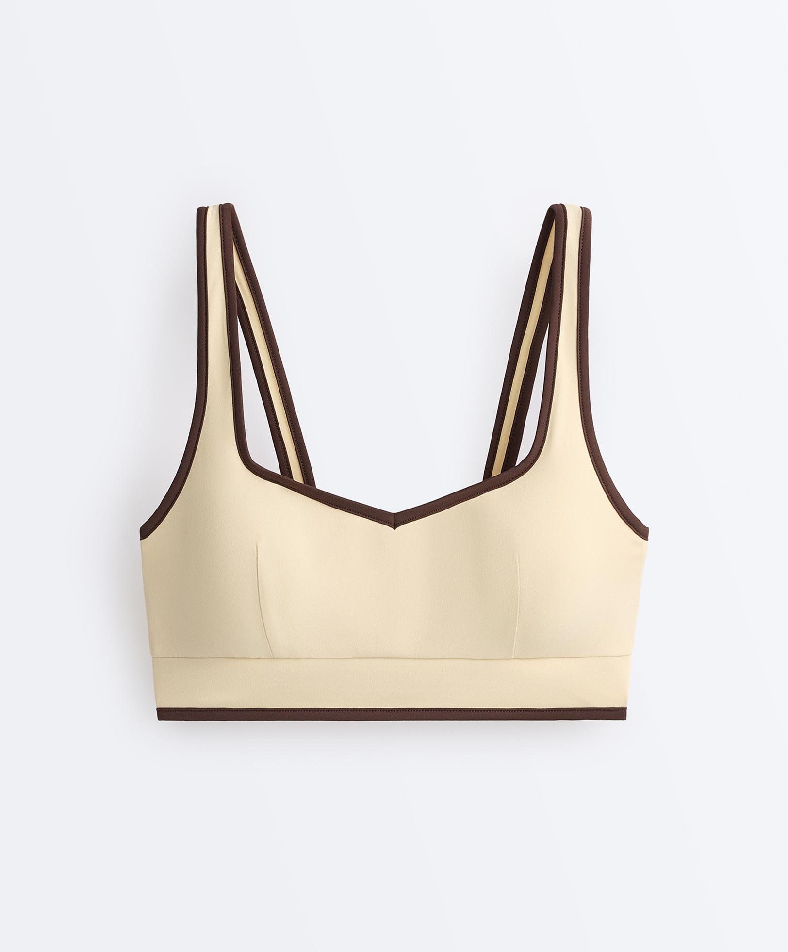 Comfortlux contrast tank top — VANILLA