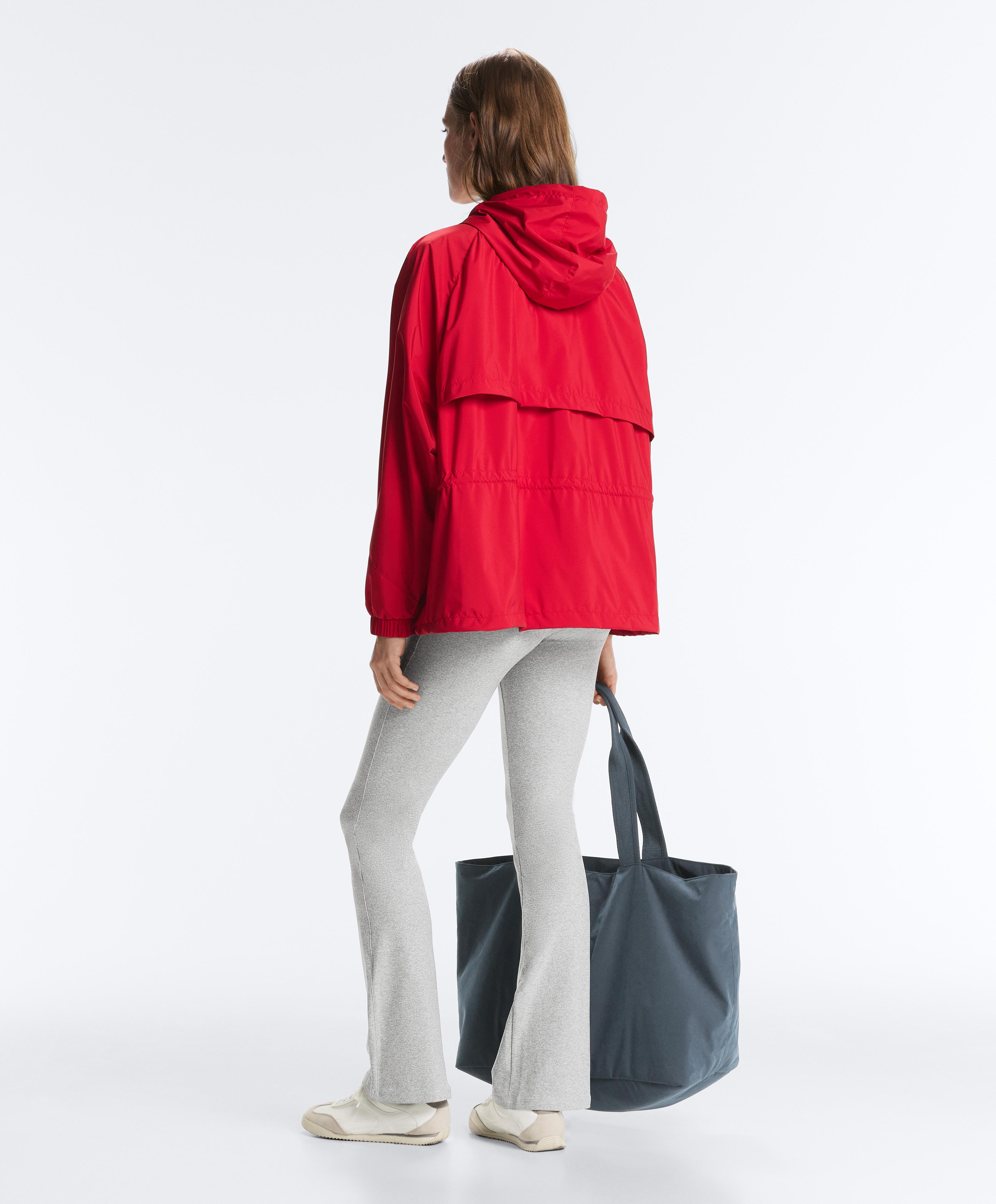 Water-repellent jacket — BRIGHT RED