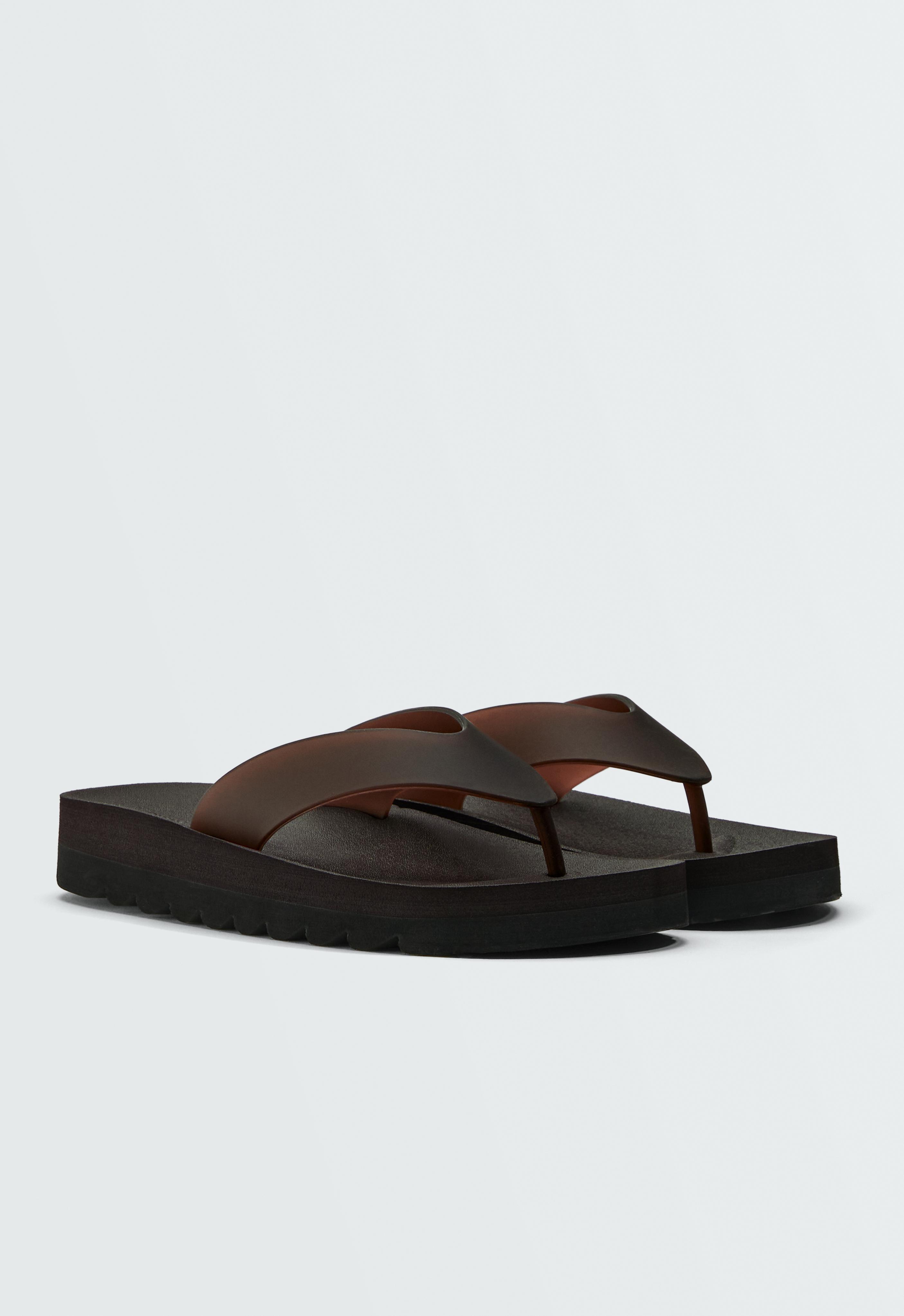 Platform plaj sandalet