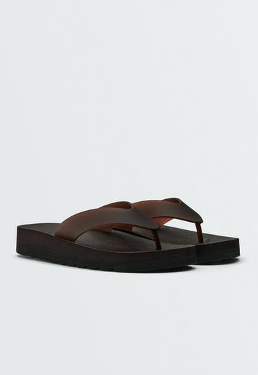 Platform beachwear sandals — BROWN 2