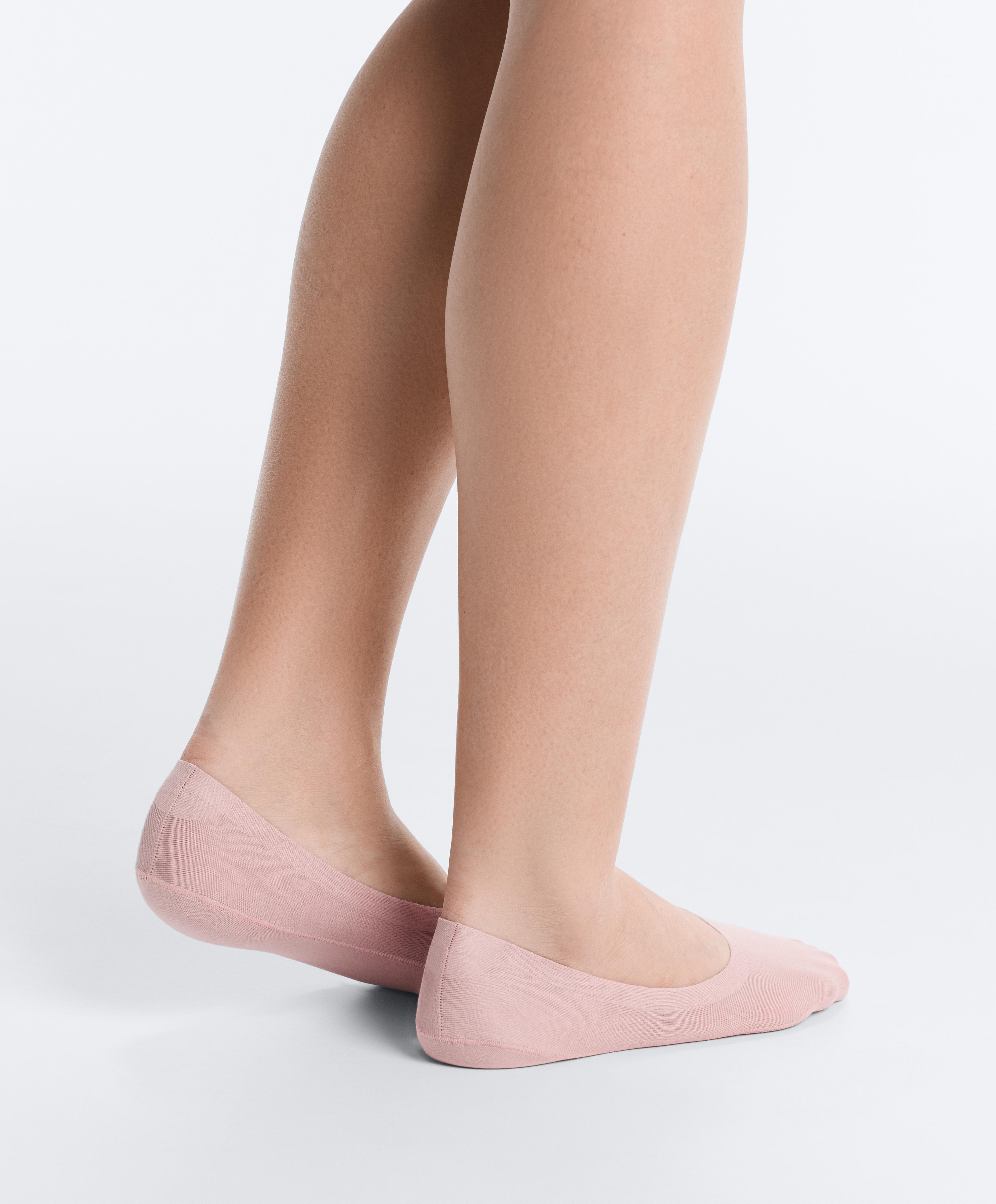 2 pairs of medium cut ribbed cotton blend invisible socks 2 pairs of medium cut ribbed cotton blend invisible socks