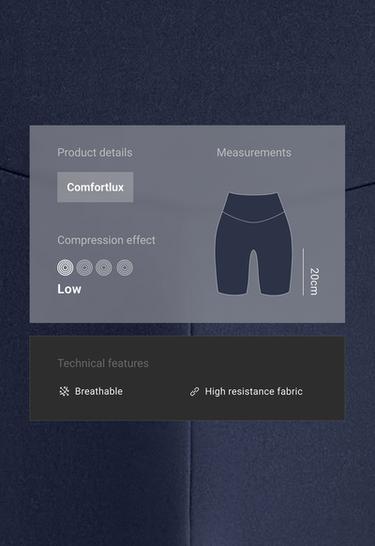 Leggings biker high rise comfortlux 20 cm — NAVY BLUE 2