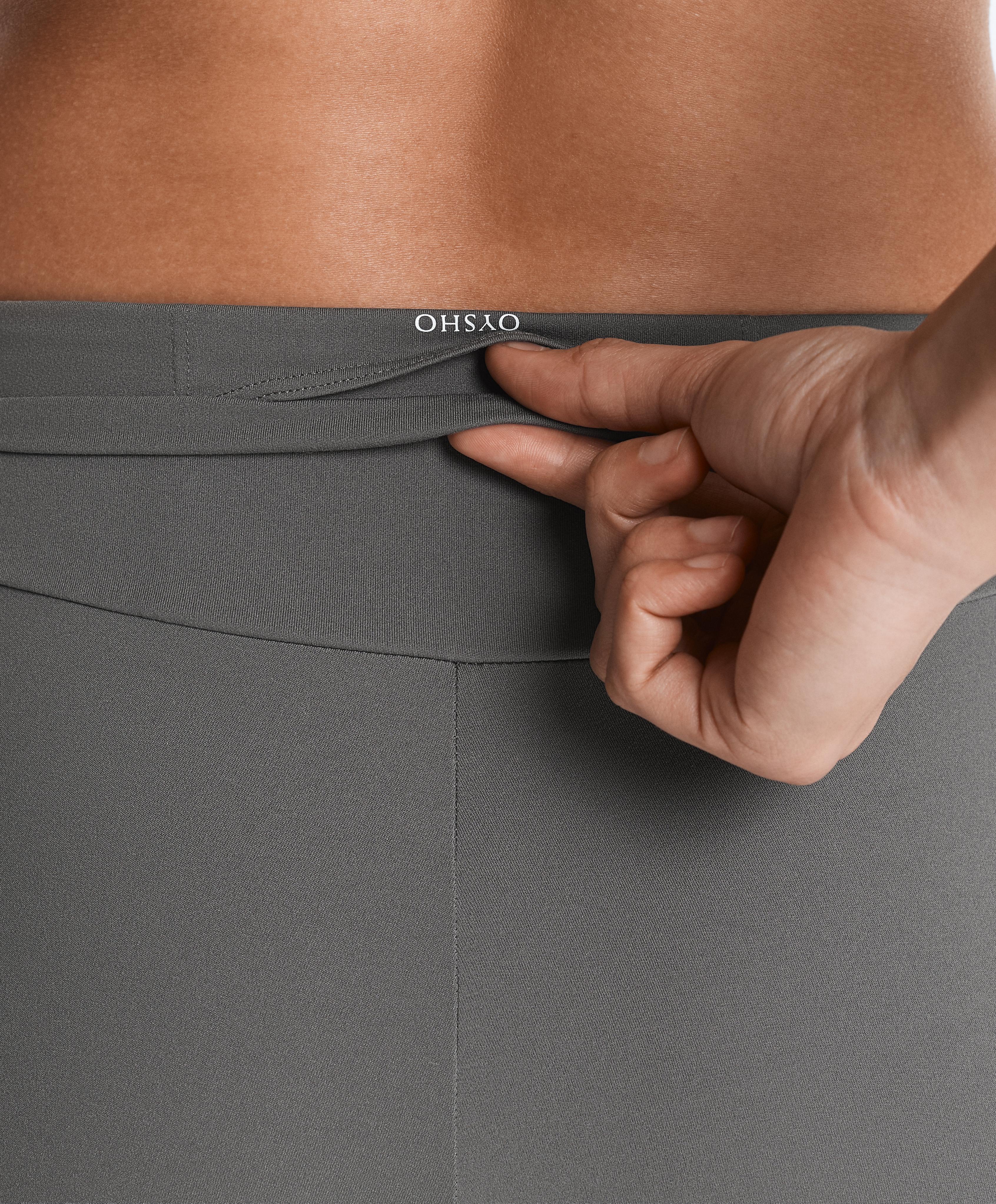 Comfortlux high-waisted ankle-length leggings — MID GREY