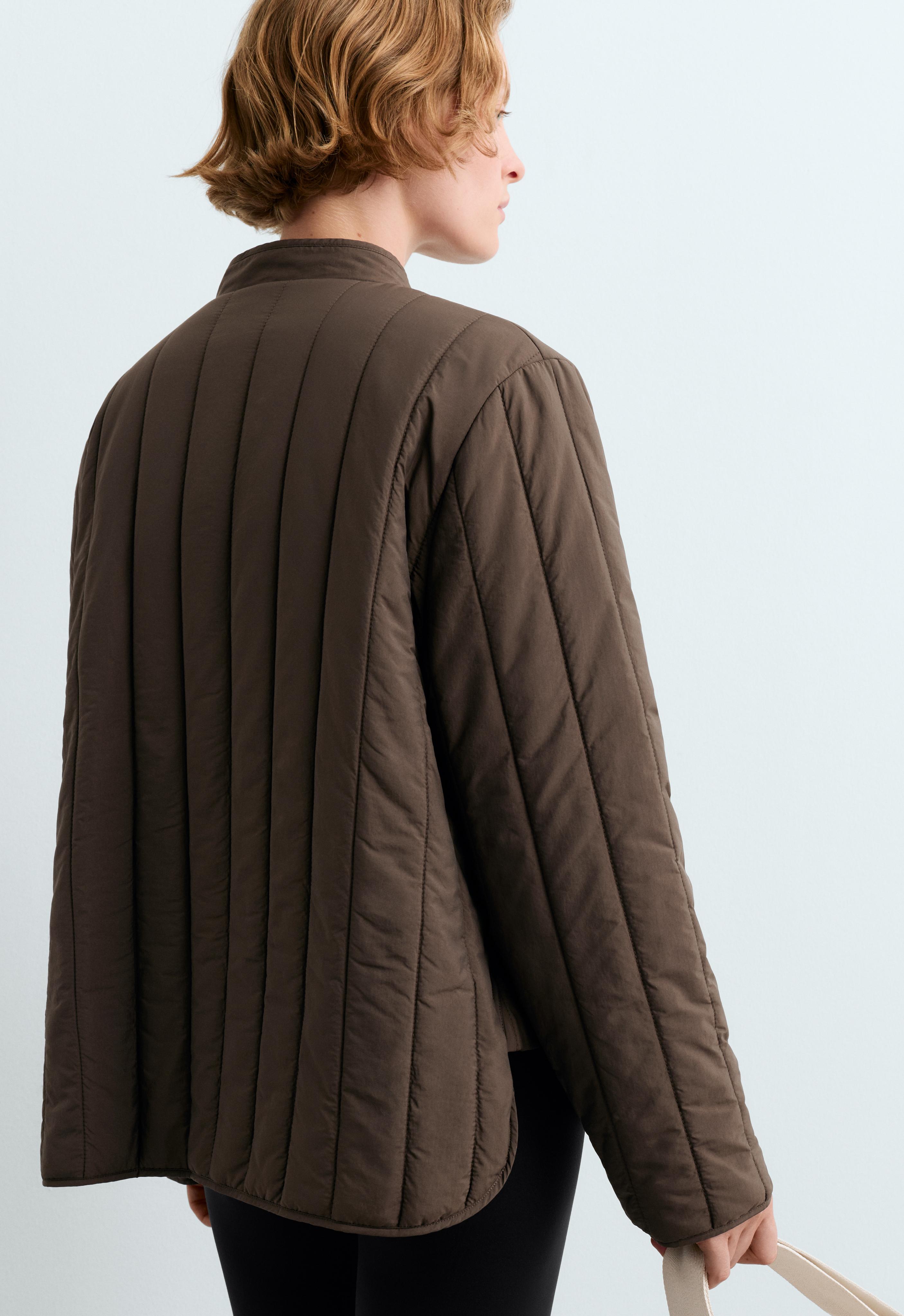 FELLEX® AEROGEL short boxy padded jacket — BROWN