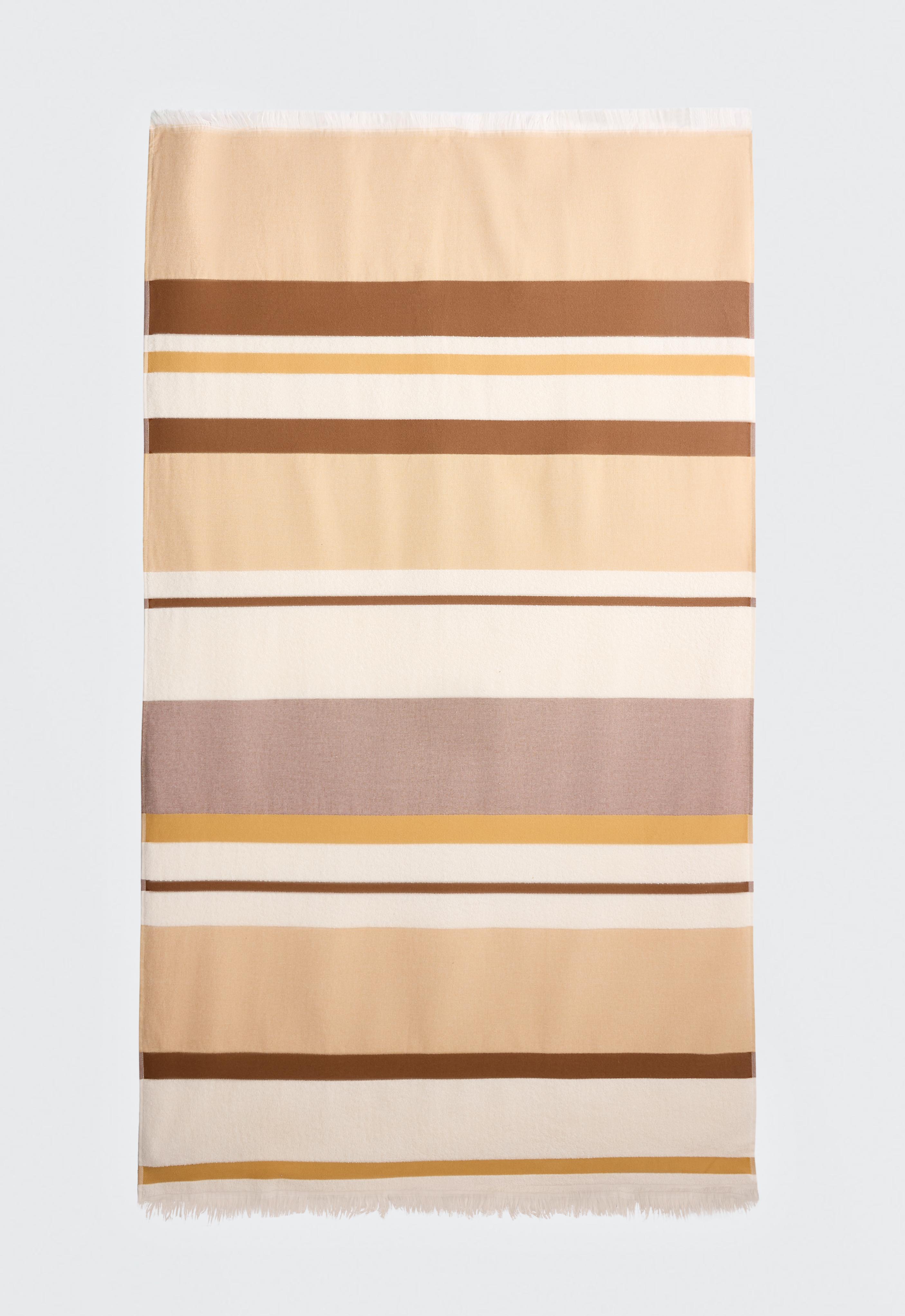 Striped 100% cotton towel - Sale