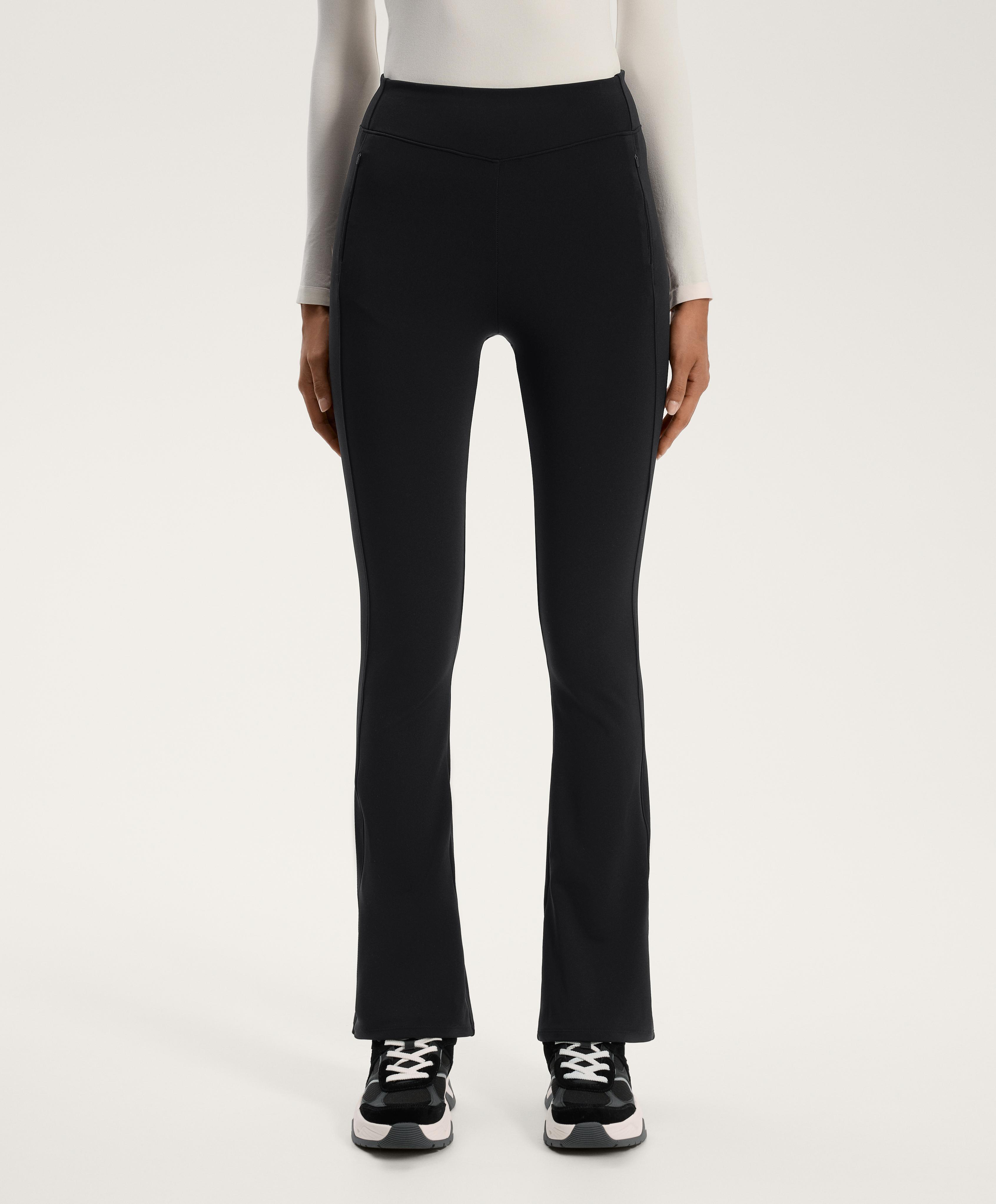 High rise warm flare trousers with pockets High rise warm flare trousers with pockets