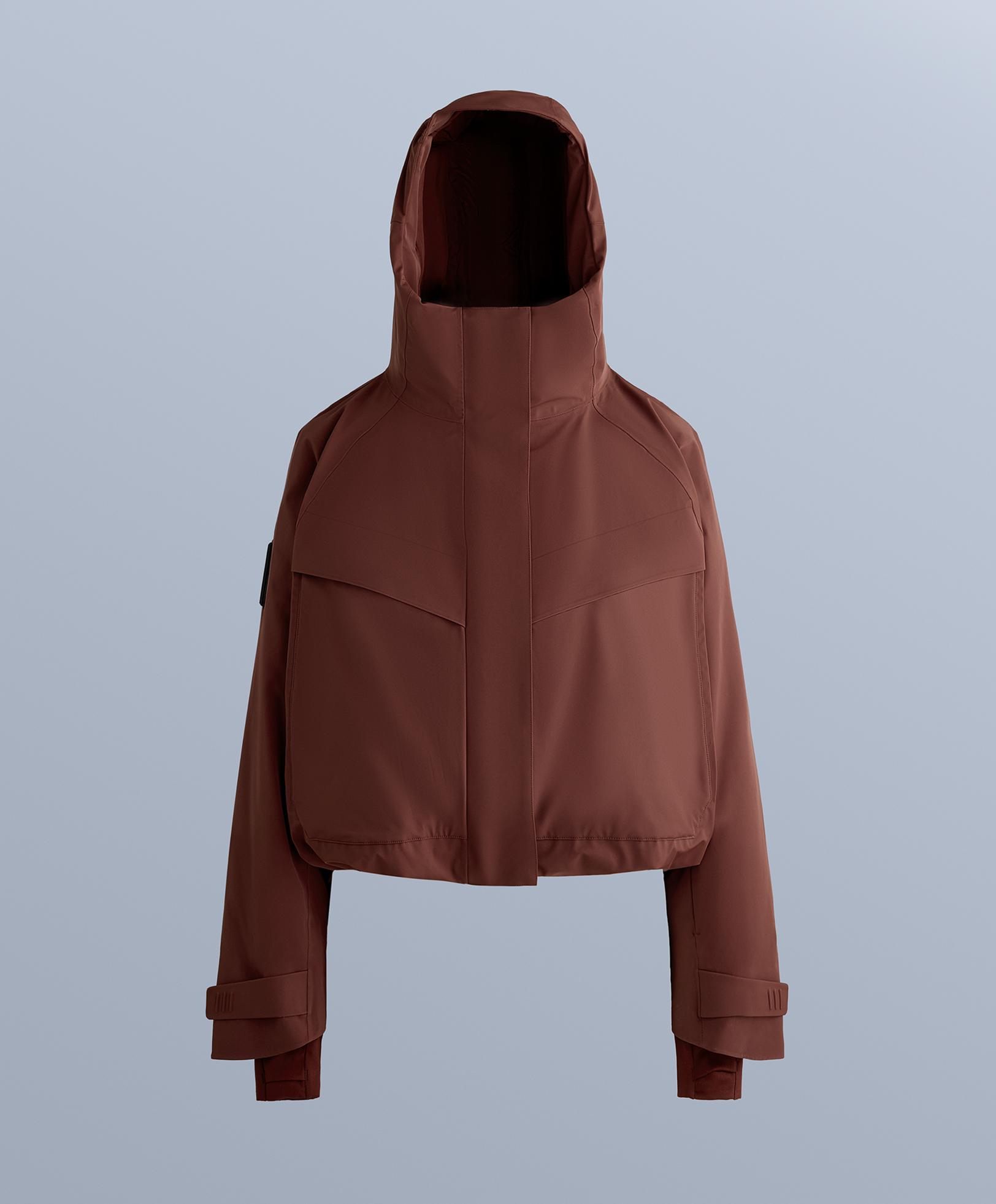 Primaloft® Feel the Performance TM SKI waterproof jacket with pockets — TERRACOTTA