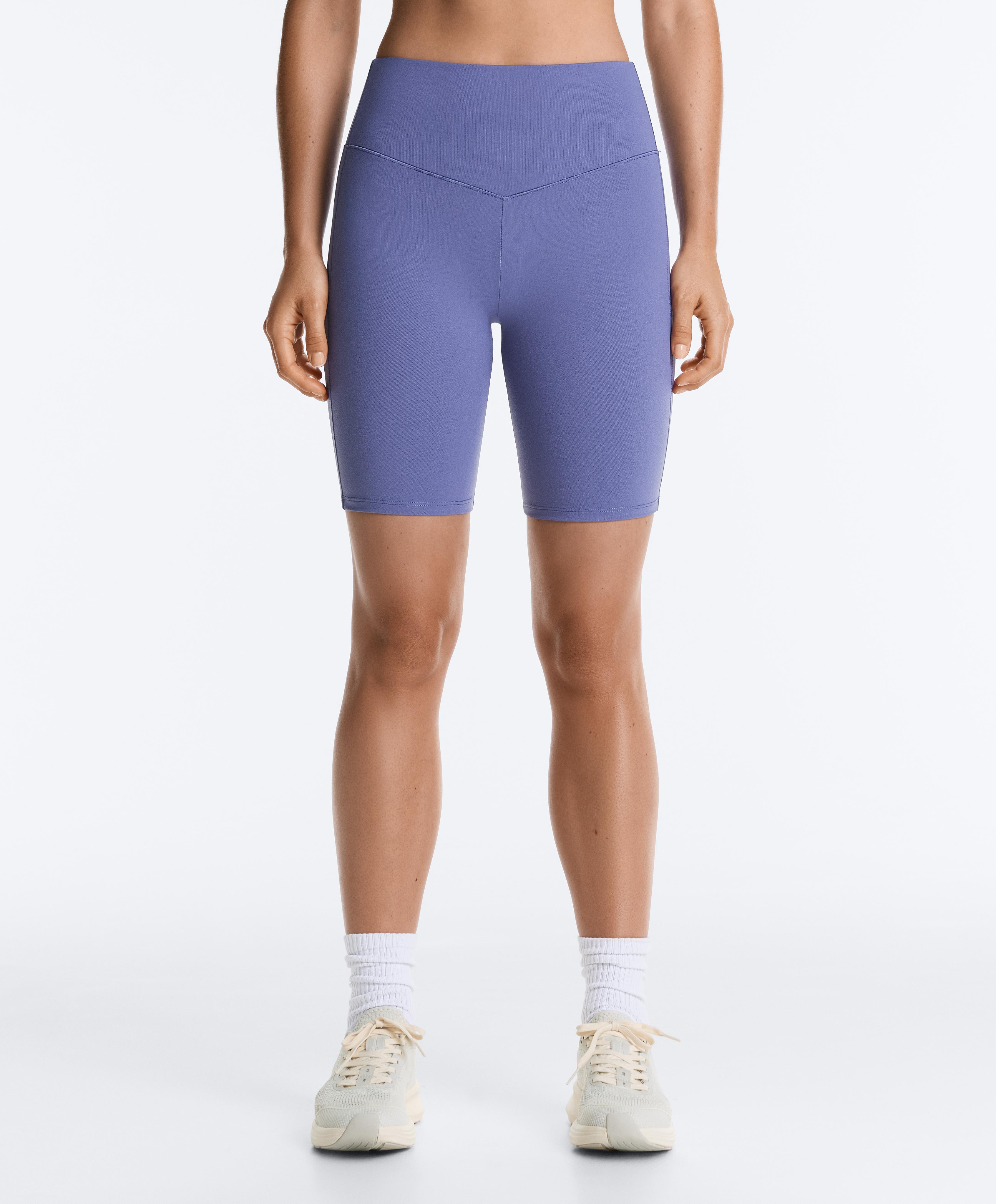 Evermove high-rise 20cm cycle leggings — BLUEBERRY