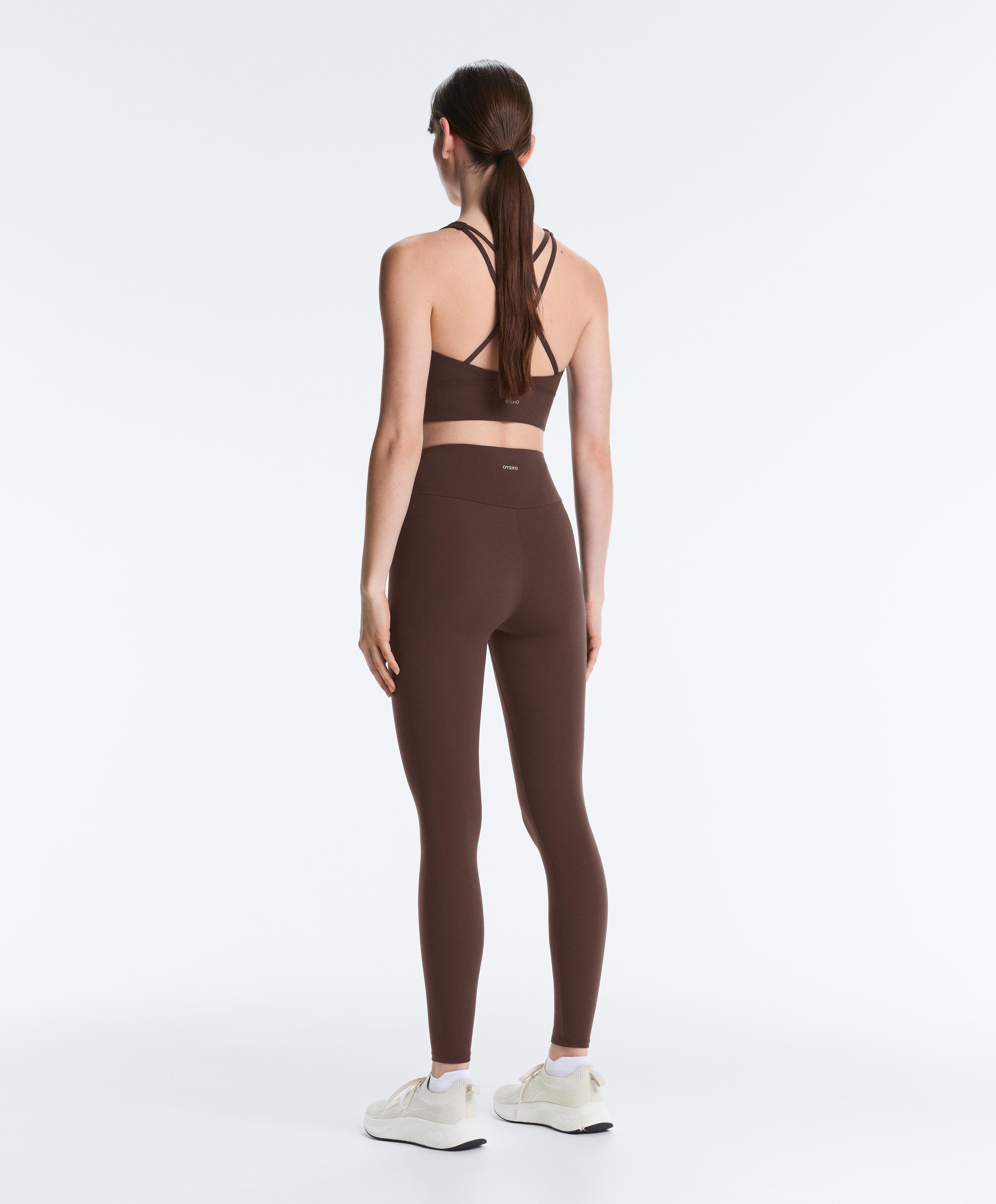 Comfortlux high-waisted ankle-length leggings — BROWN