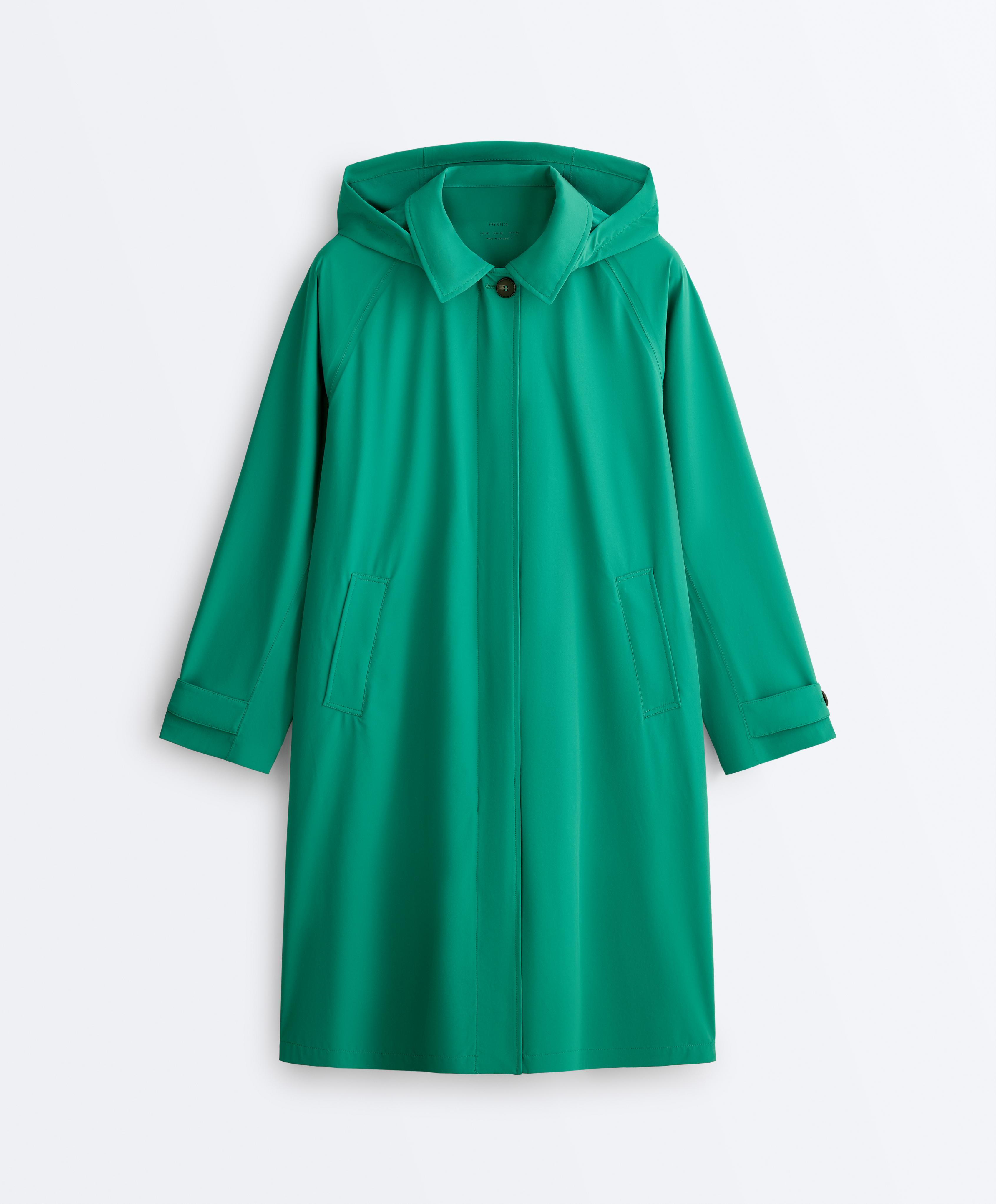 Midi extra lightweight 10k waterproof jacket — EMERALD GREEN