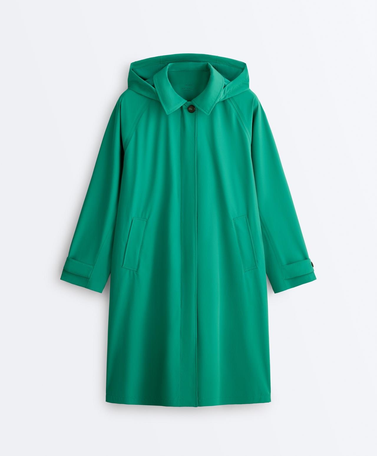 Midi extra lightweight 10k waterproof jacket — EMERALD GREEN
