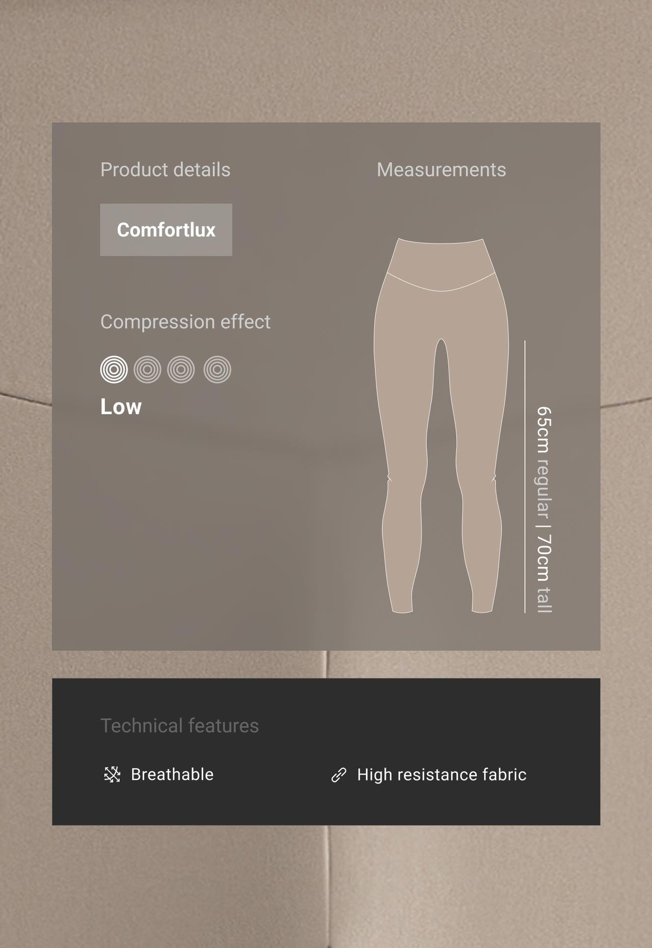 Ankle-length High rise Comfortlux leggings — DARK MINK