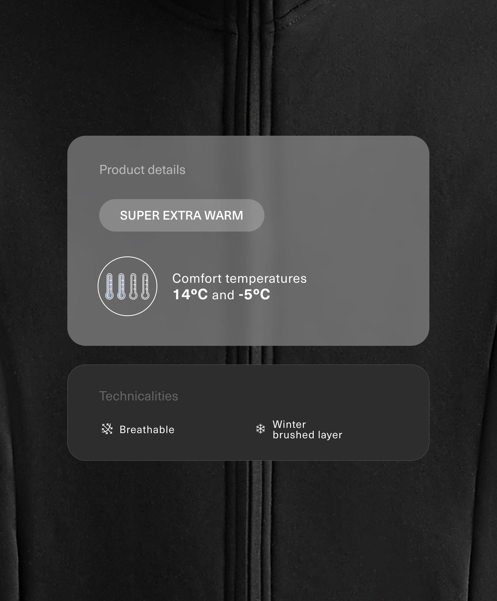 Τεχνική μακριά ζακέτα seamless super extra Warm Τεχνική μακριά ζακέτα seamless super extra Warm