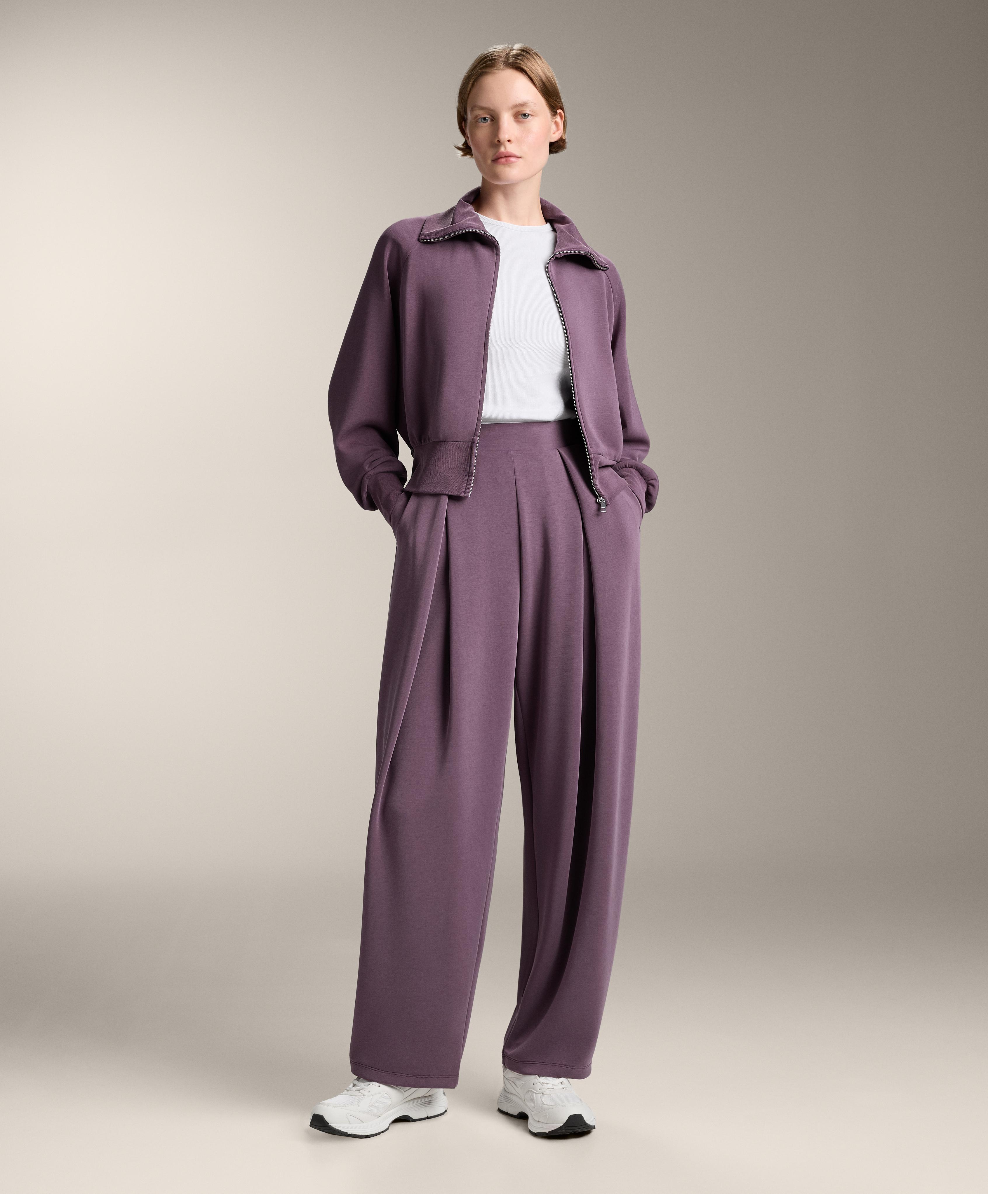 High-neck jacket with fitted waist and soft-touch modal - Sale High-neck jacket with fitted waist and soft-touch modal - Sale