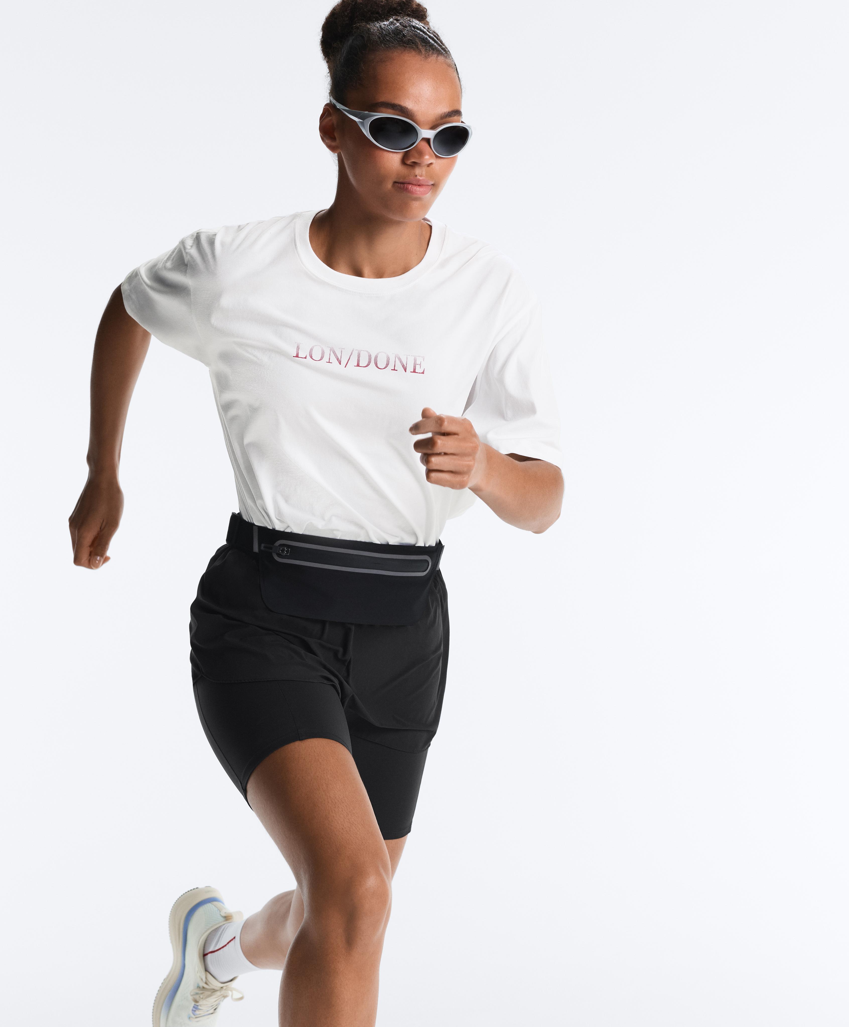 Boxy cotton blend T-shirt London — WHITE 