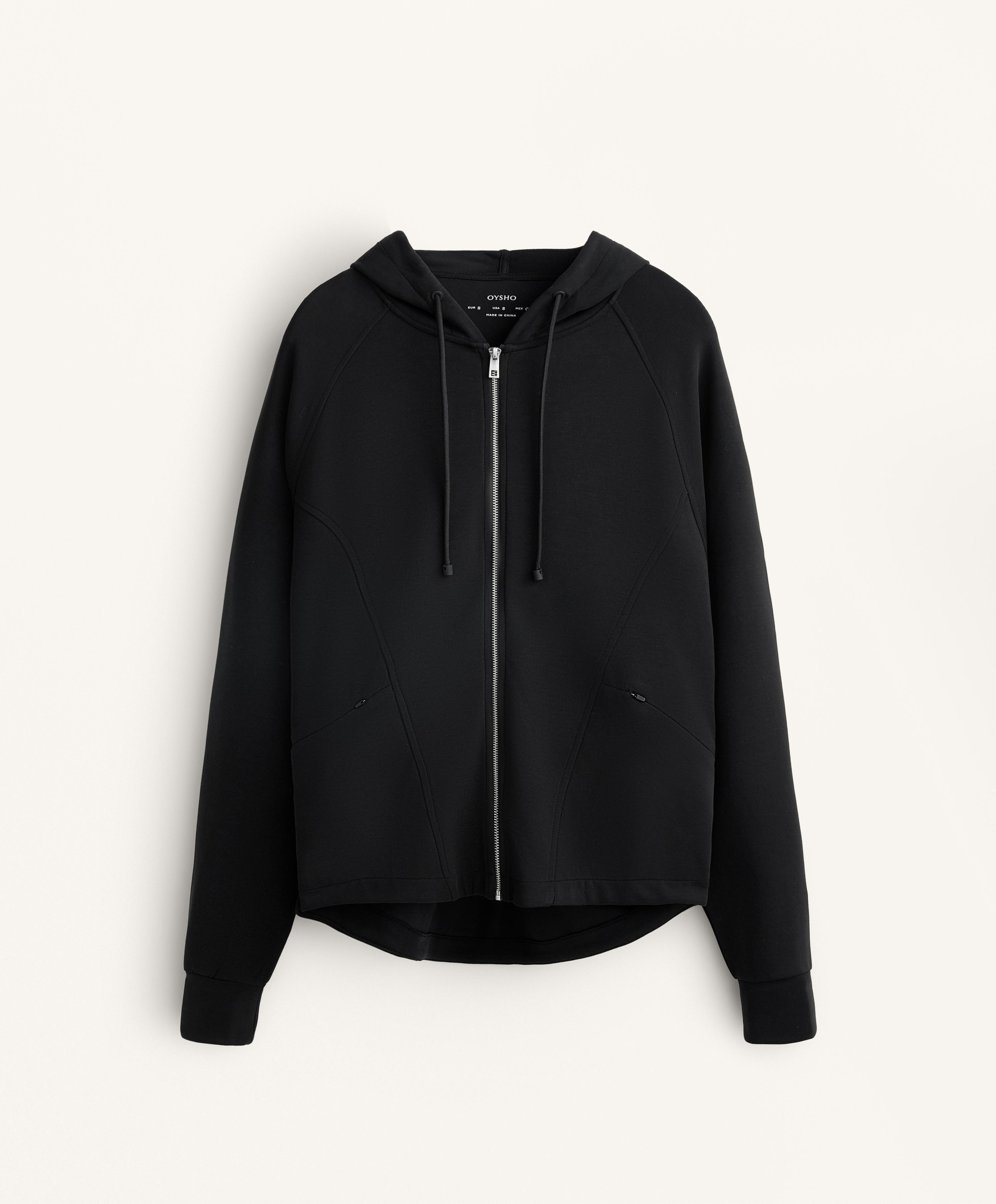 Boxy-Kapuzenjacke mit weichem Modal