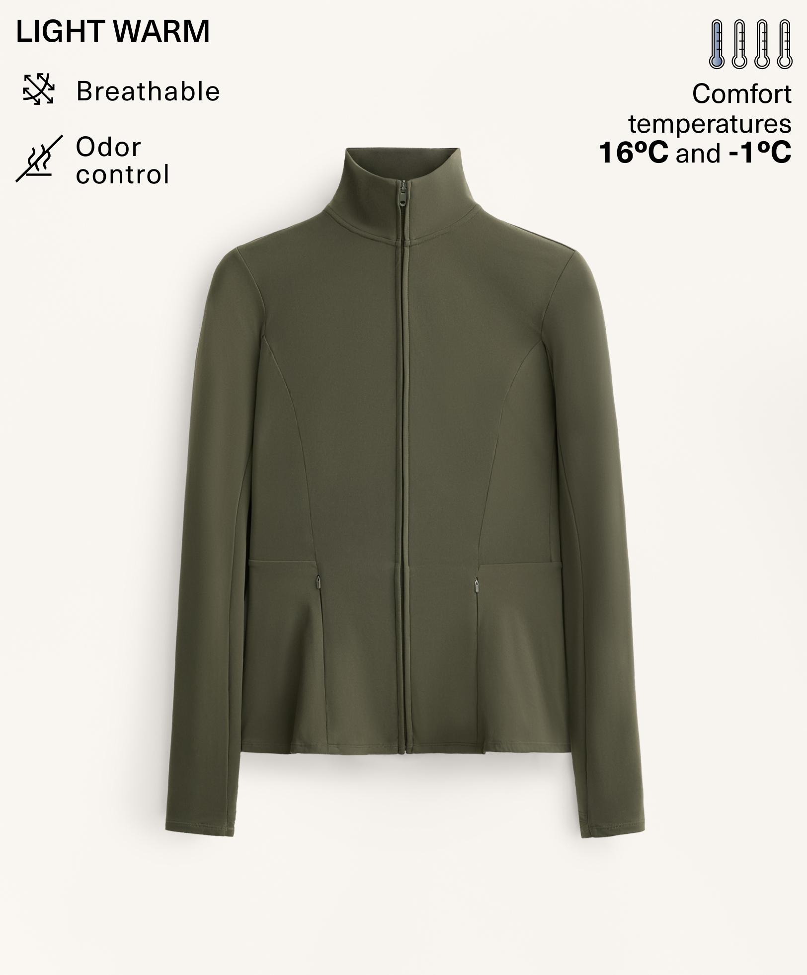 Light warm peplum technical jacket Light warm peplum technical jacket