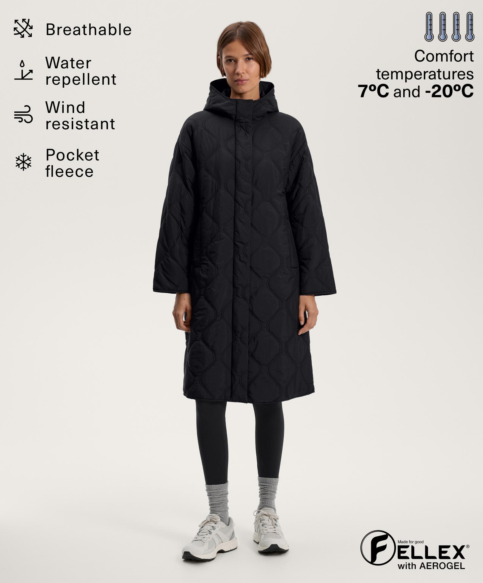 Duga vodootporna štepana jakna FELLEX® sa AEROGELOM Duga vodootporna štepana jakna FELLEX® sa AEROGELOM