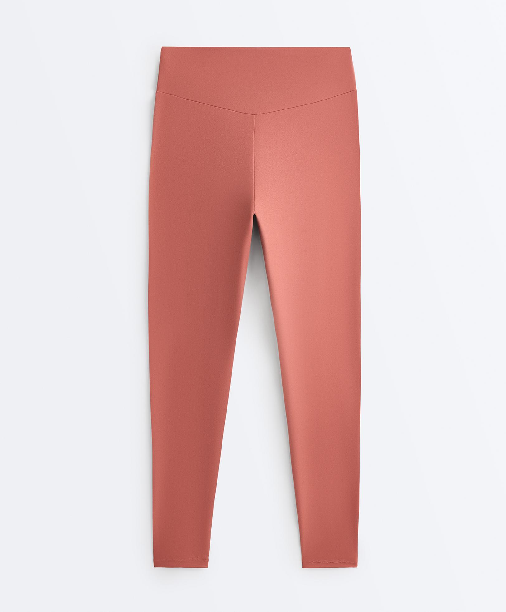 Comfortlux high-waisted ankle-length leggings — ROSETTE BLUSH
