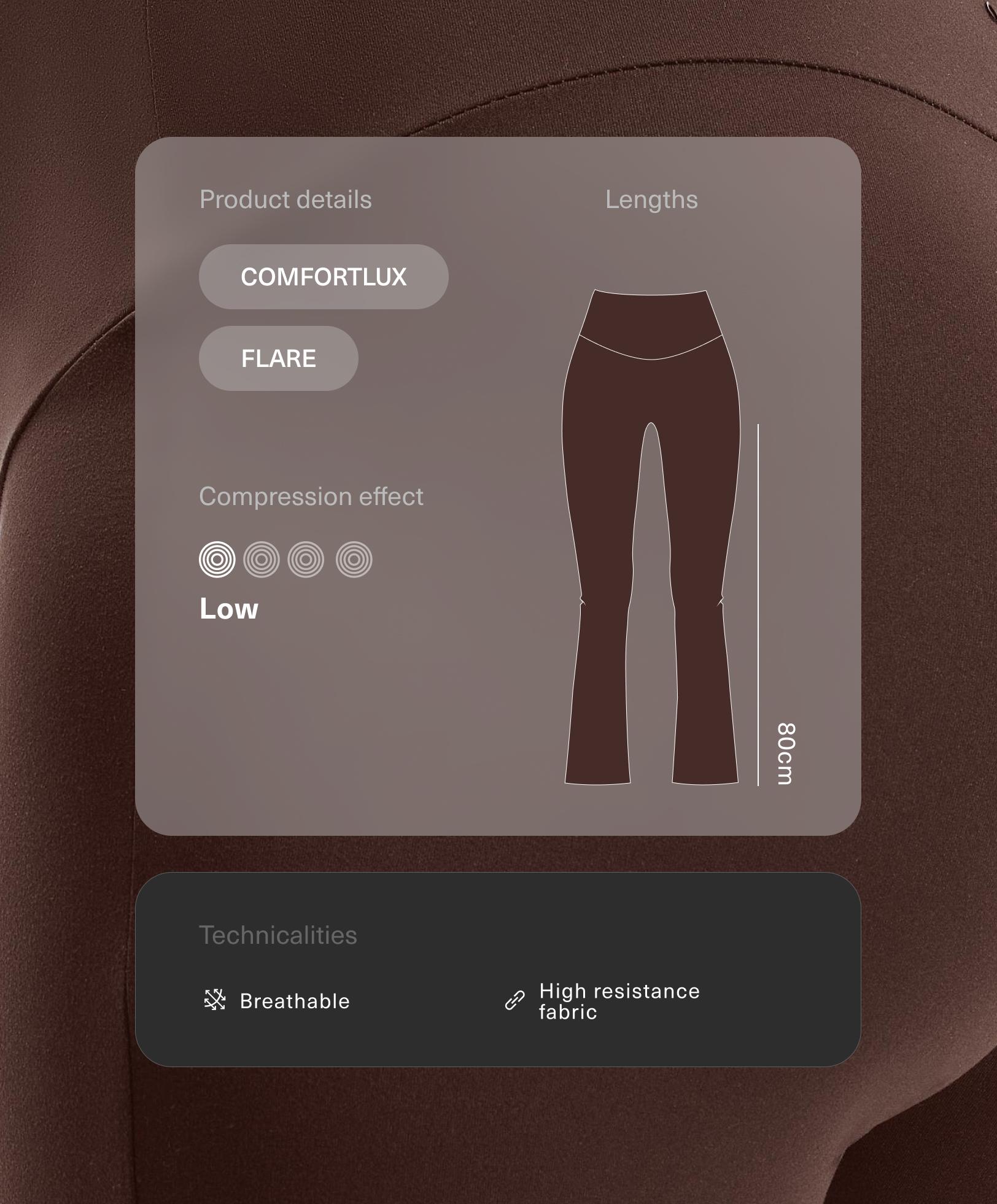 Maternity comfortlux 80cm flare trousers