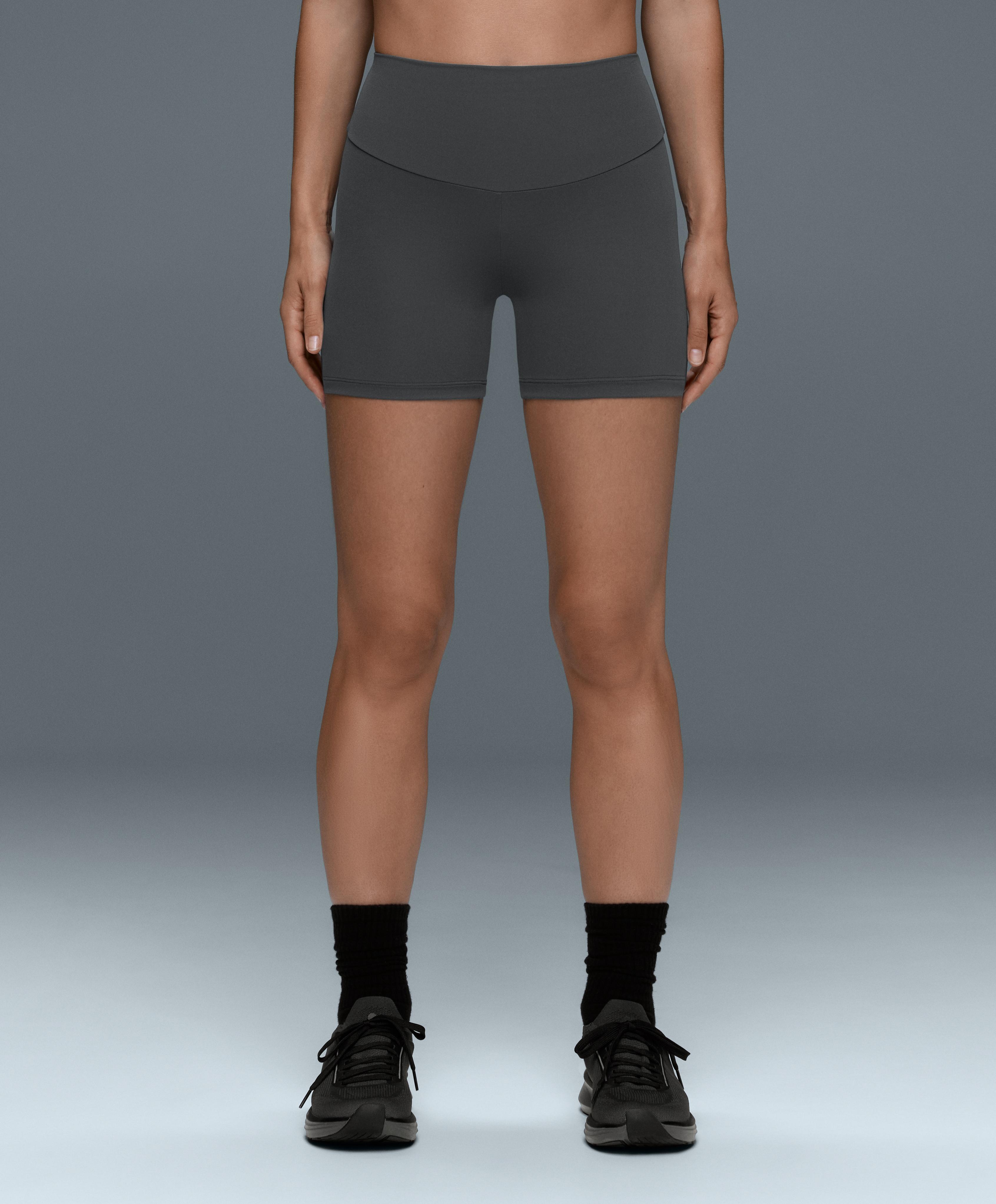 Comfortlux high-waisted 10cm hot pants — STEEL GREY