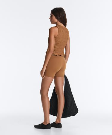 Comfortlux smock sleeveless T-shirt — TOFFEE 6