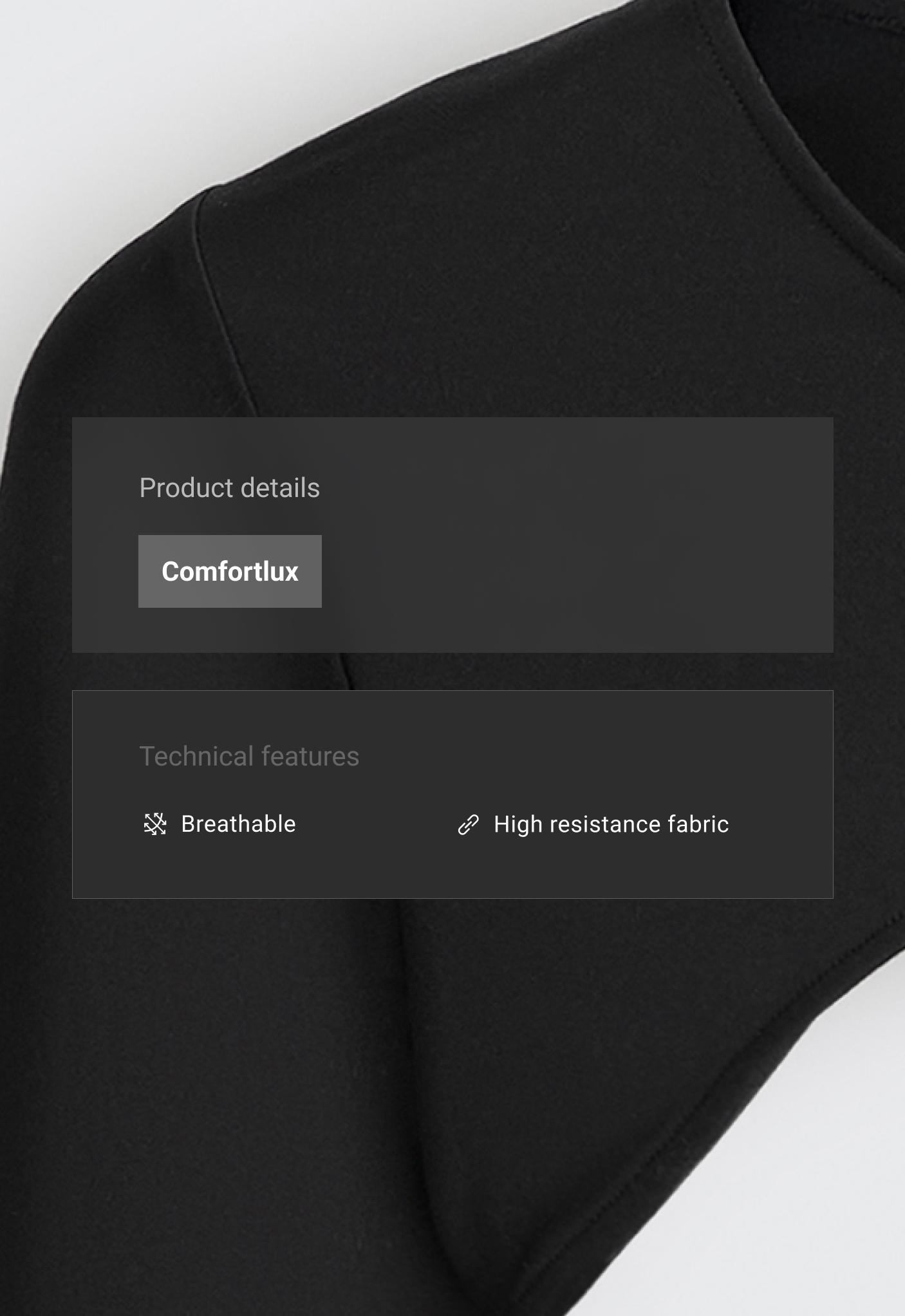 Comfortlux long-sleeved sleeves — BLACK