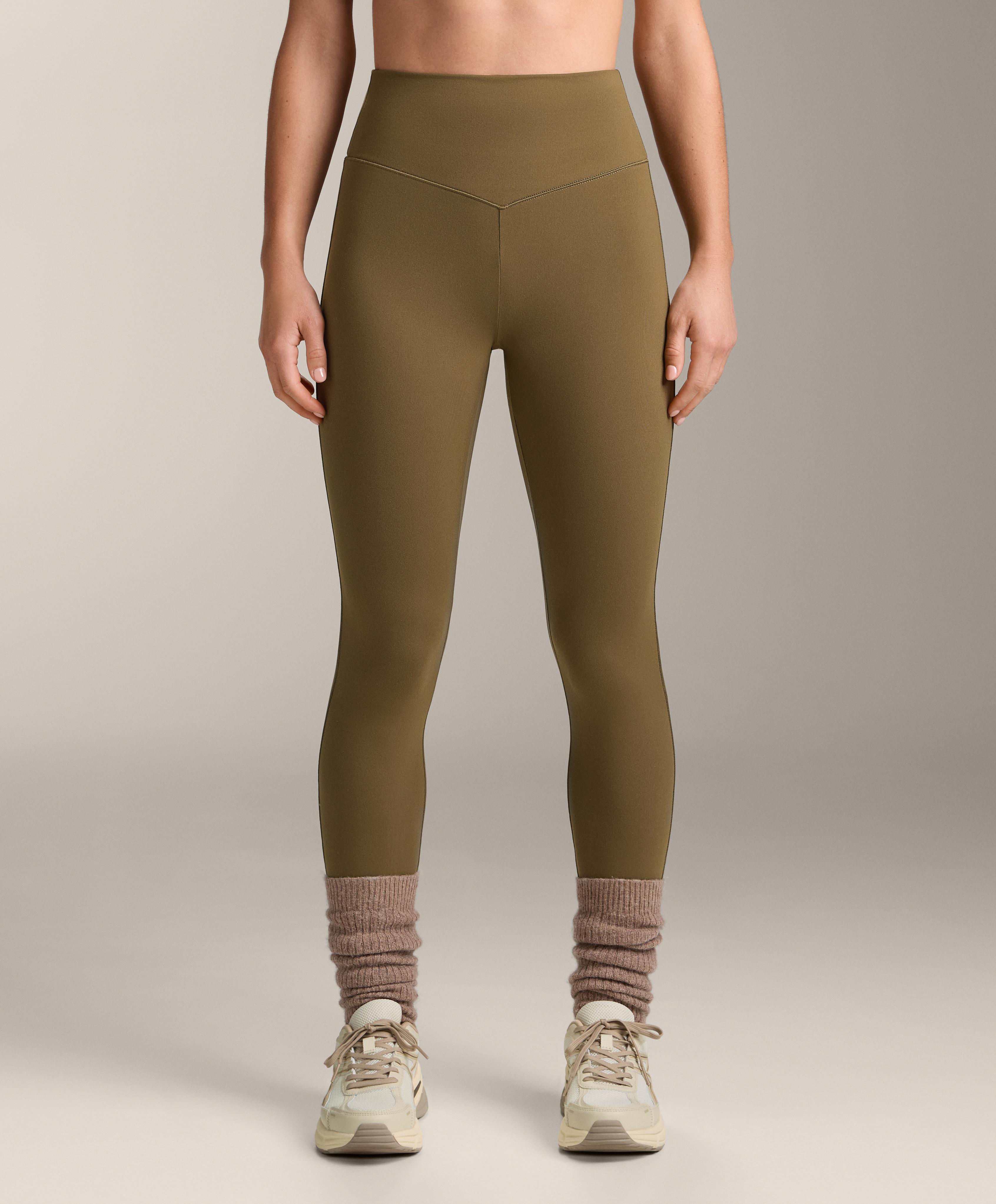 Evermove high-rise ankle-length leggings — OLIVE GREEN