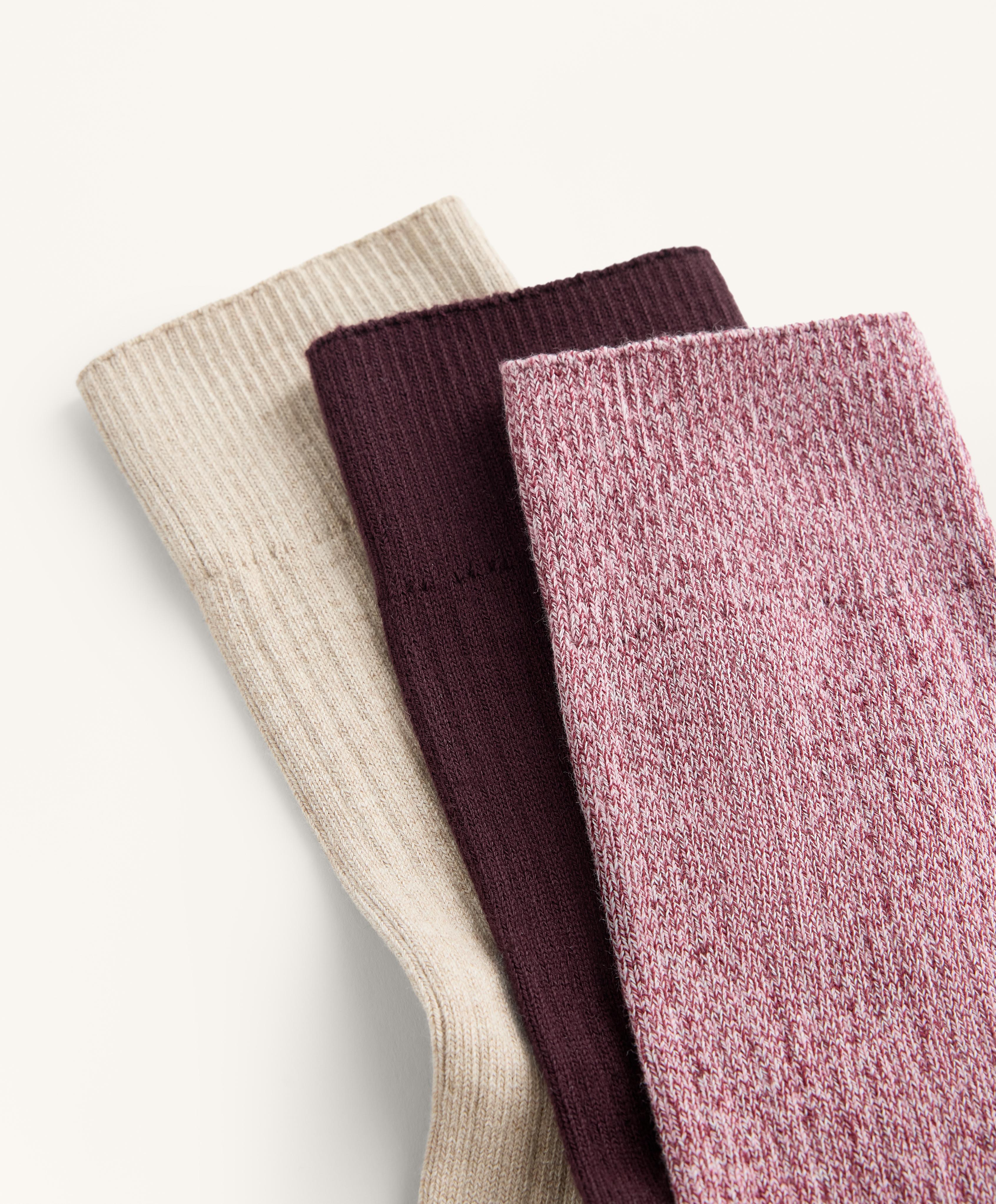 3 pairs of cotton blend classic socks