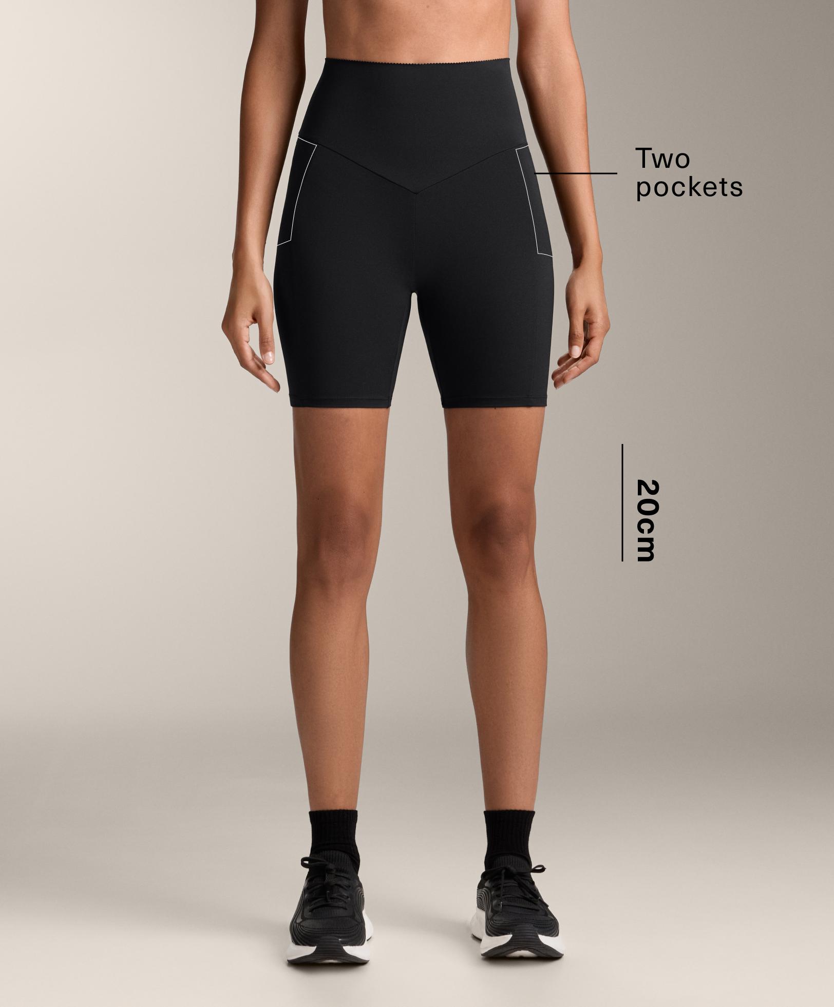 Compressive pocket high rise 20cm cycle leggings