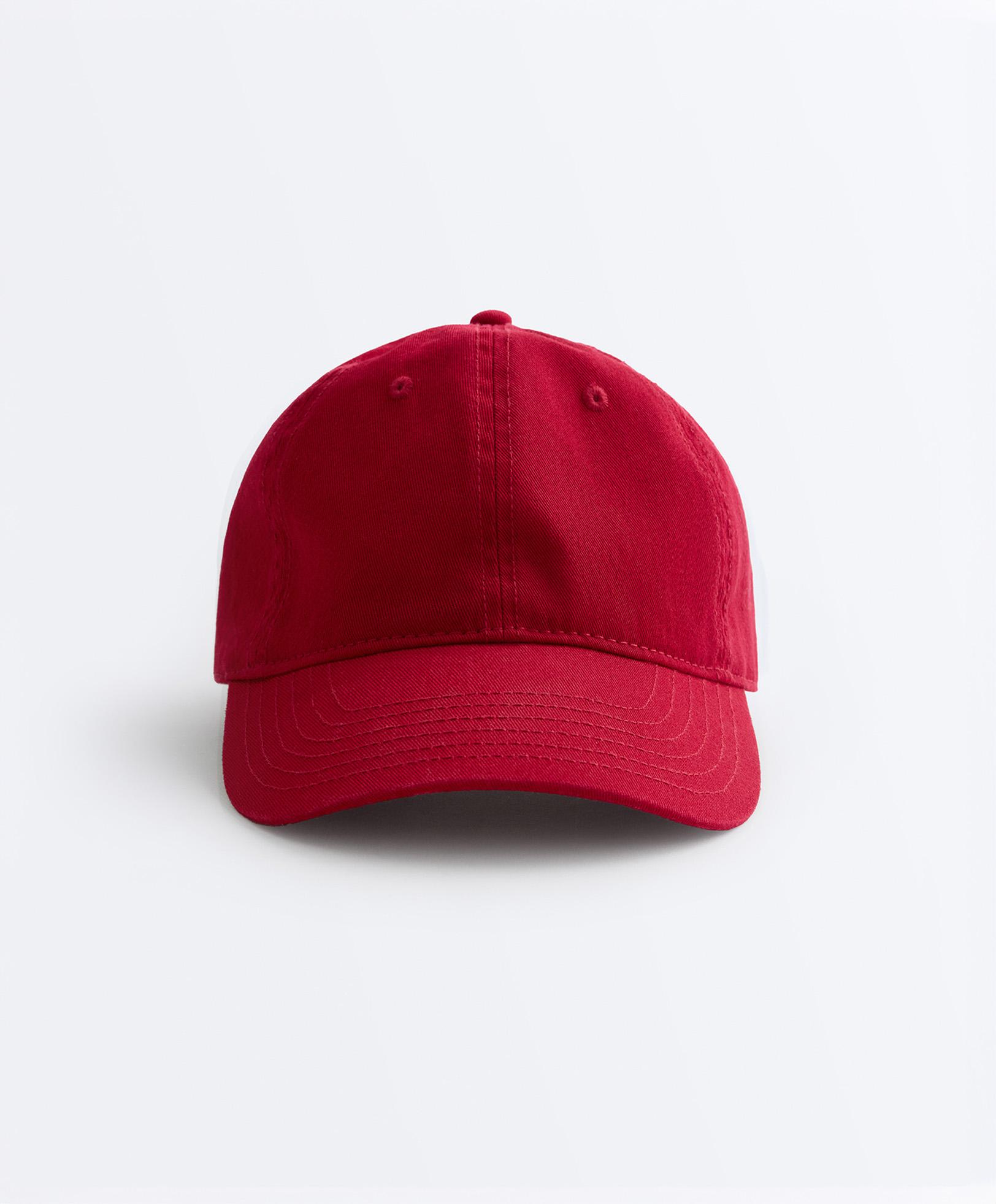Washed-effect 100% cotton cap