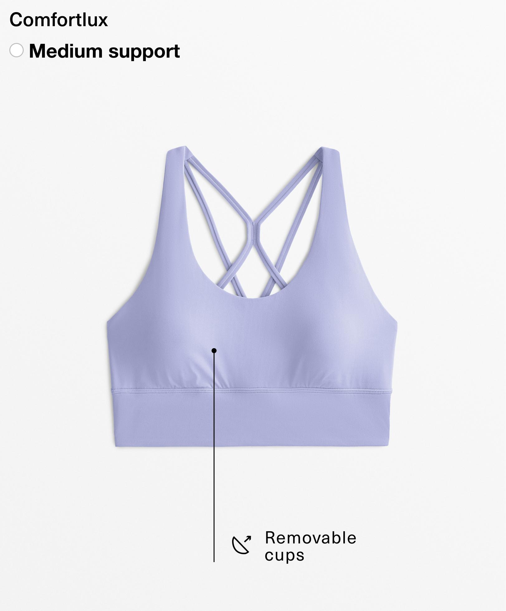 Medium-support comfortlux sports bra with cups Medium-support comfortlux sports bra with cups