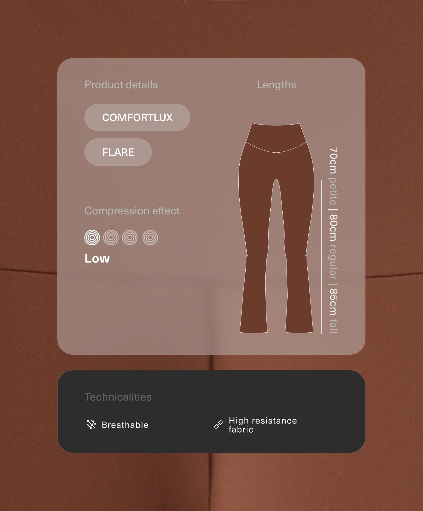 High rise Comfortlux Flare trousers