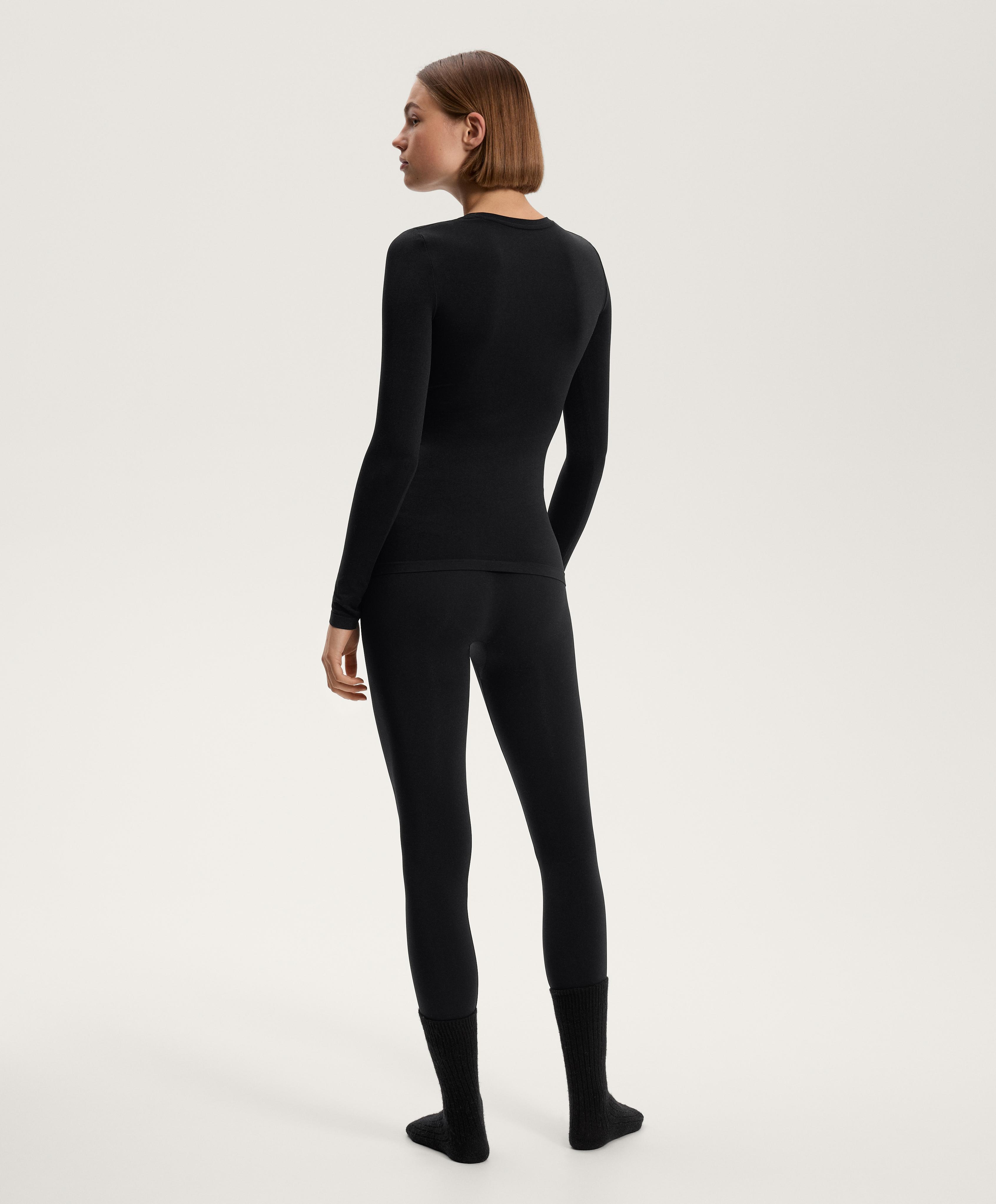 Total look base layer χωρίς ραφές μαύρο