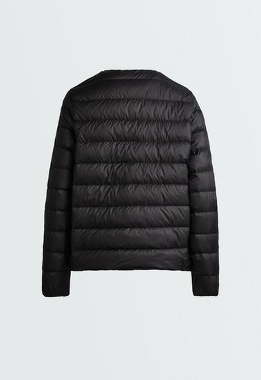 100% down padded packable jacket — BLACK 7