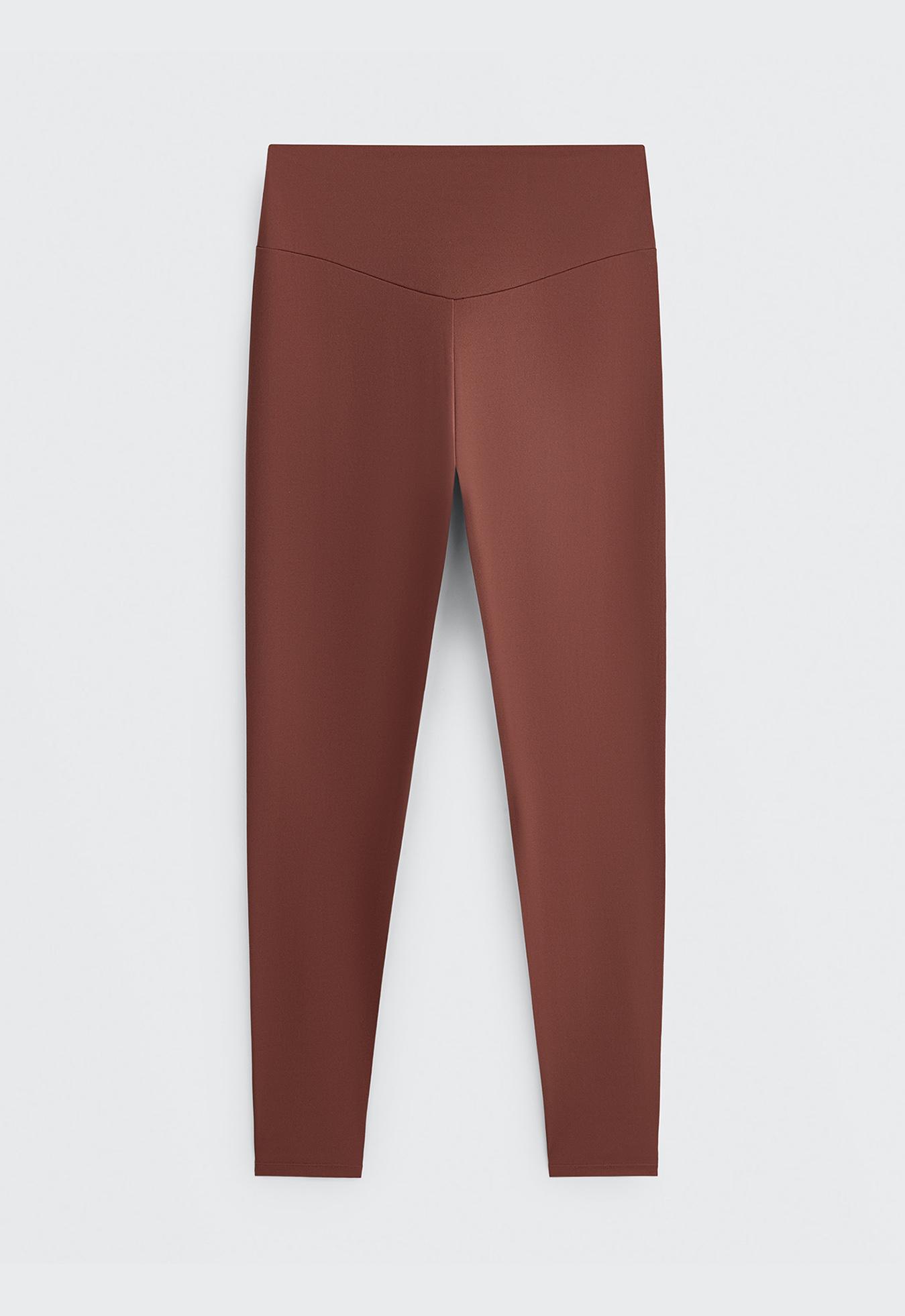Comfortlux high-waisted ankle-length leggings — TERRACOTTA