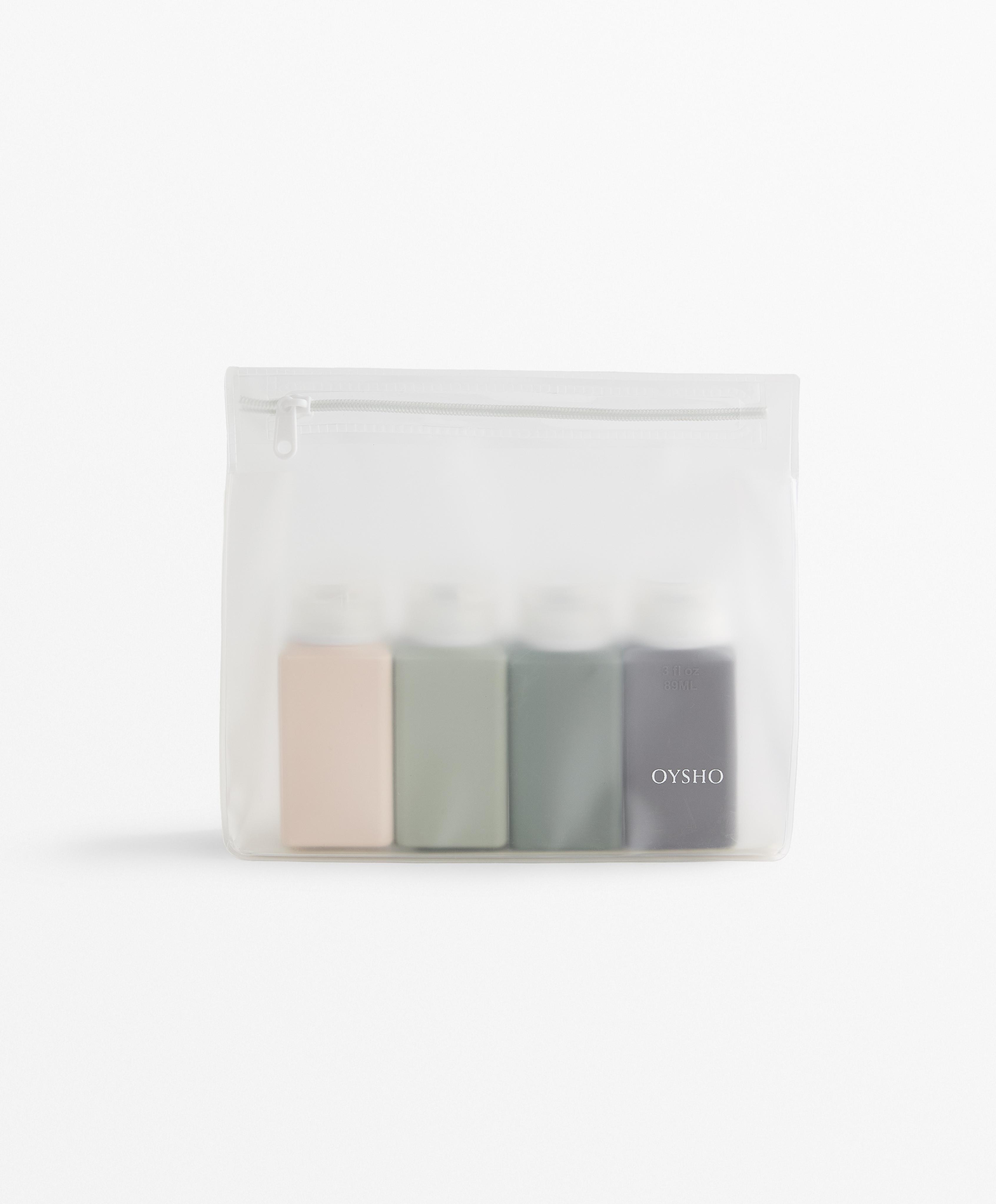 4-bottle travel wash bag 4-bottle travel wash bag