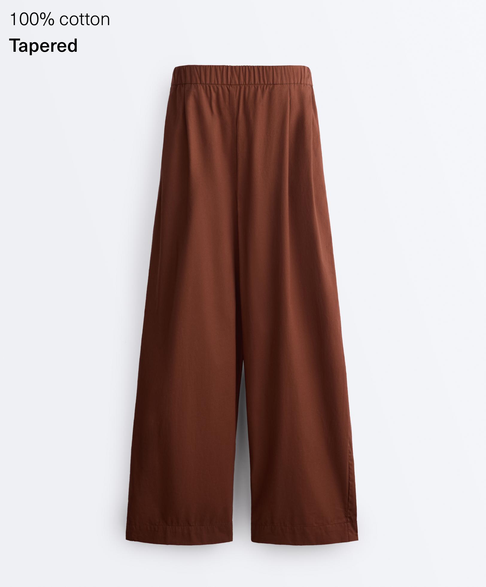 100% cotton tapered trousers 100% cotton tapered trousers