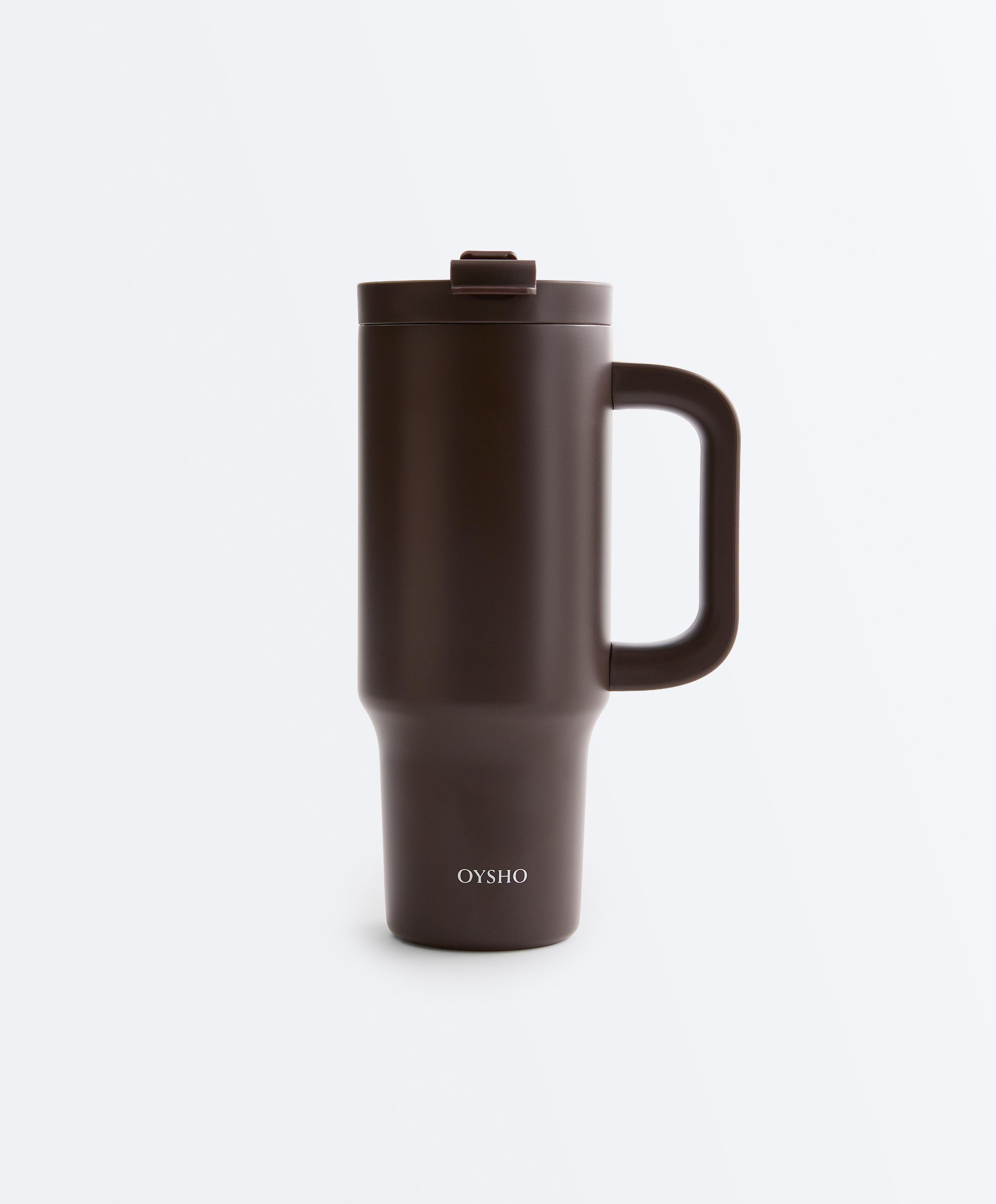 Botella de taza con asa