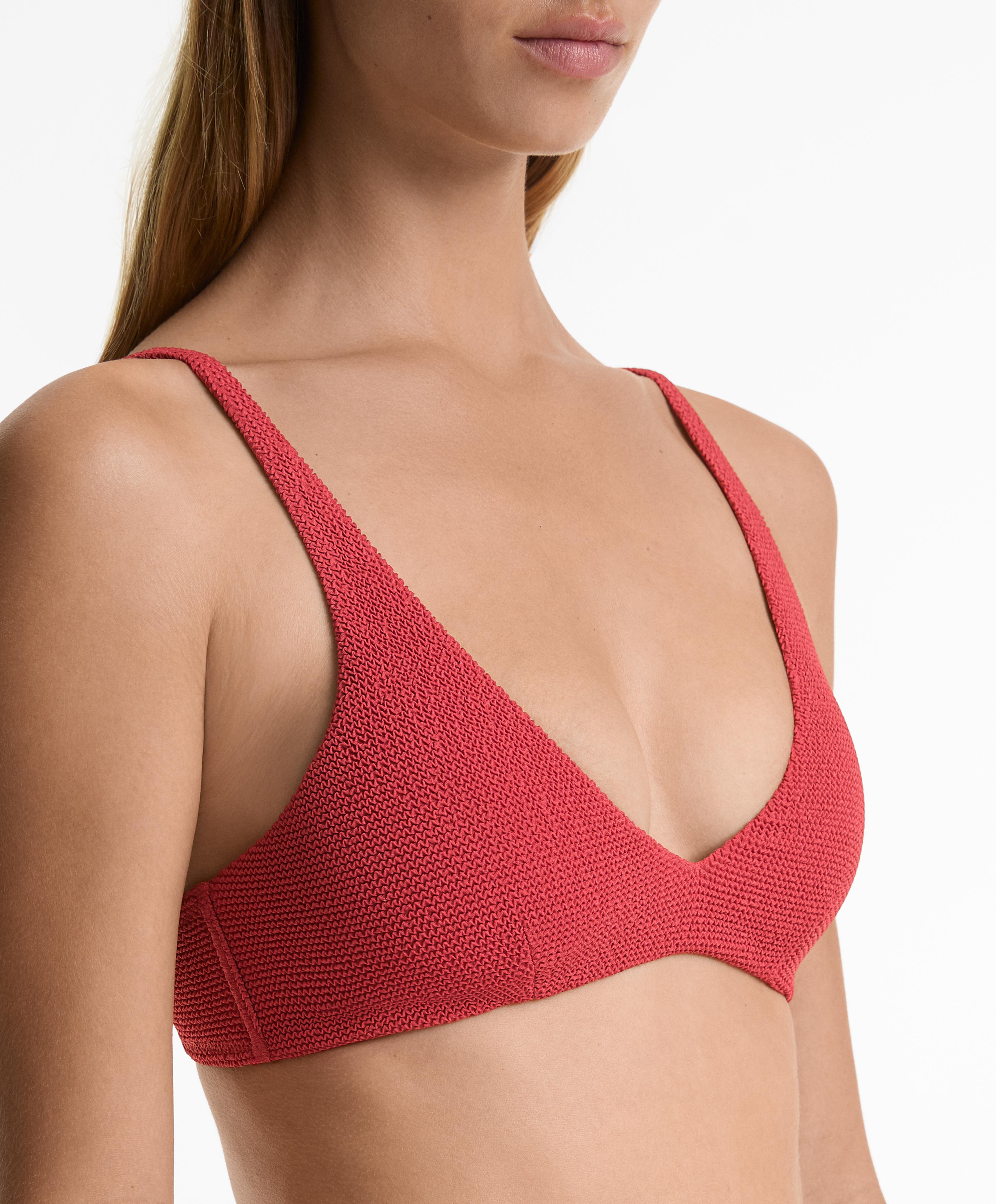 Halterneck crinkle bikini top - Sale Halterneck crinkle bikini top - Sale