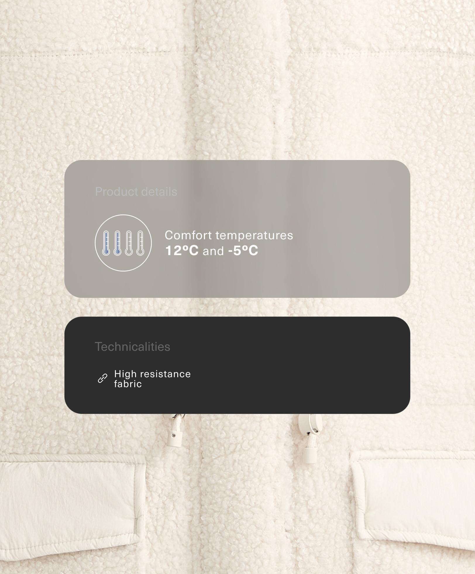 Faux-shearling gilet - Sale