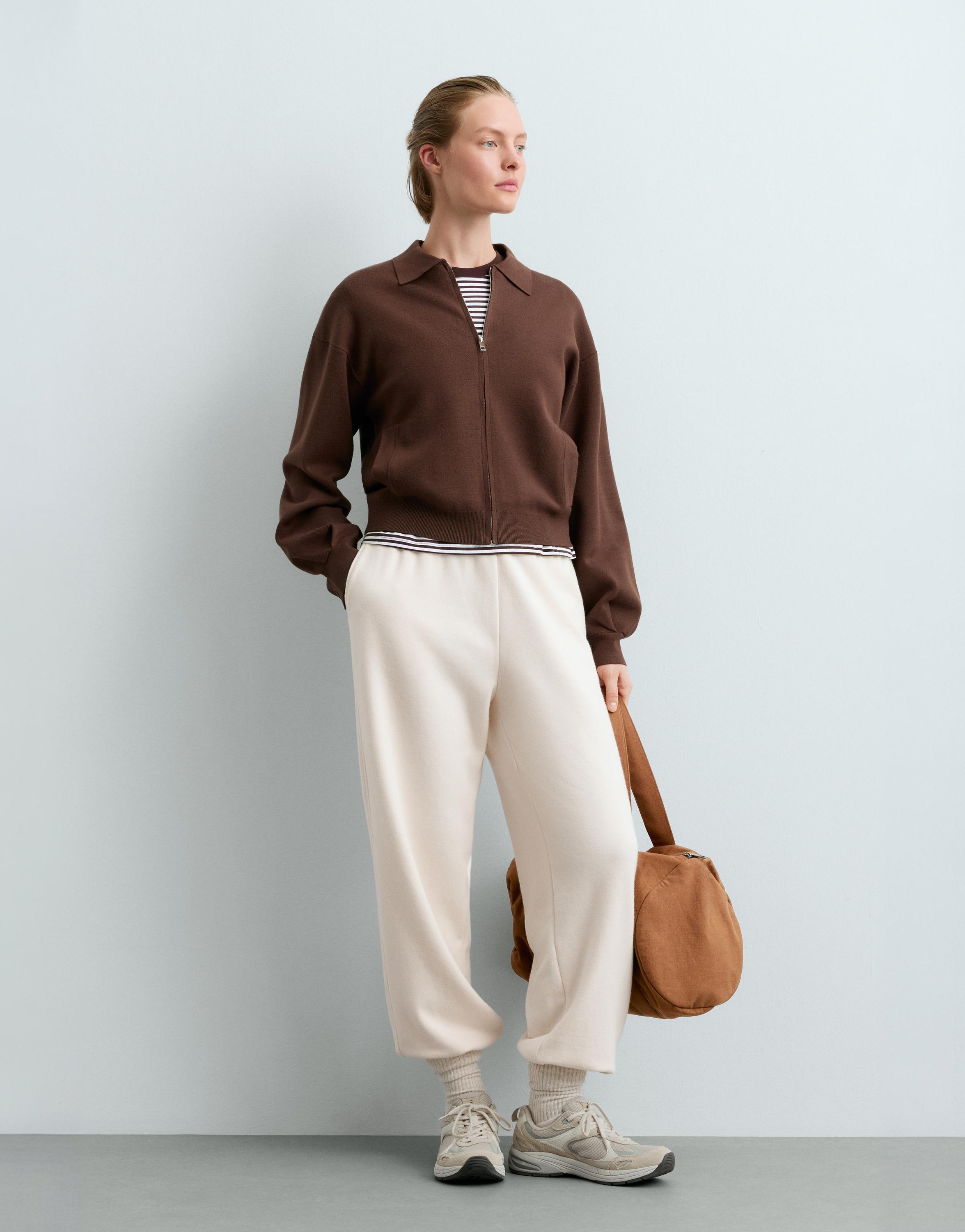 Knit polo jacket — COCOA