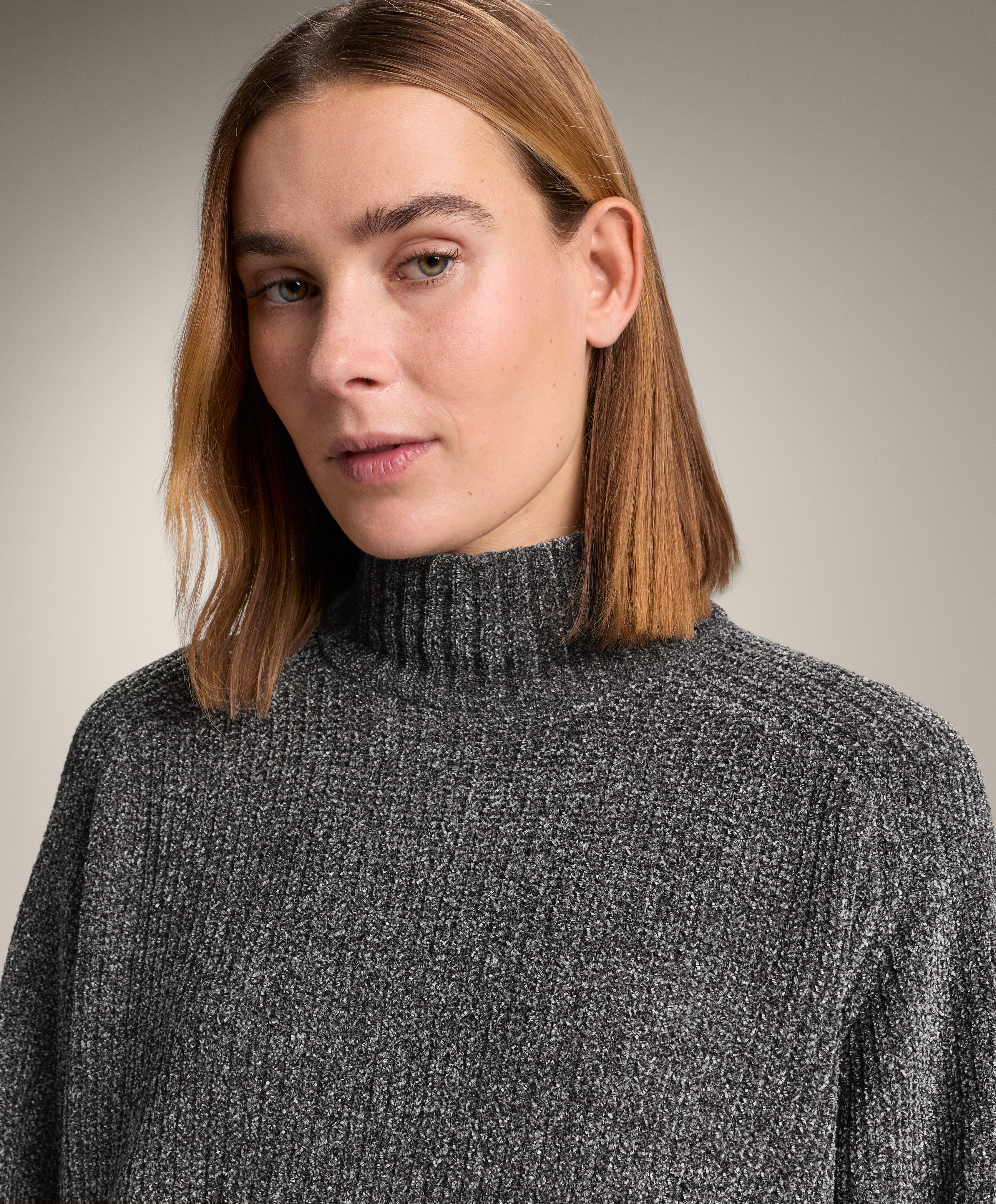 High neck cable knit jumper | OYSHO United States