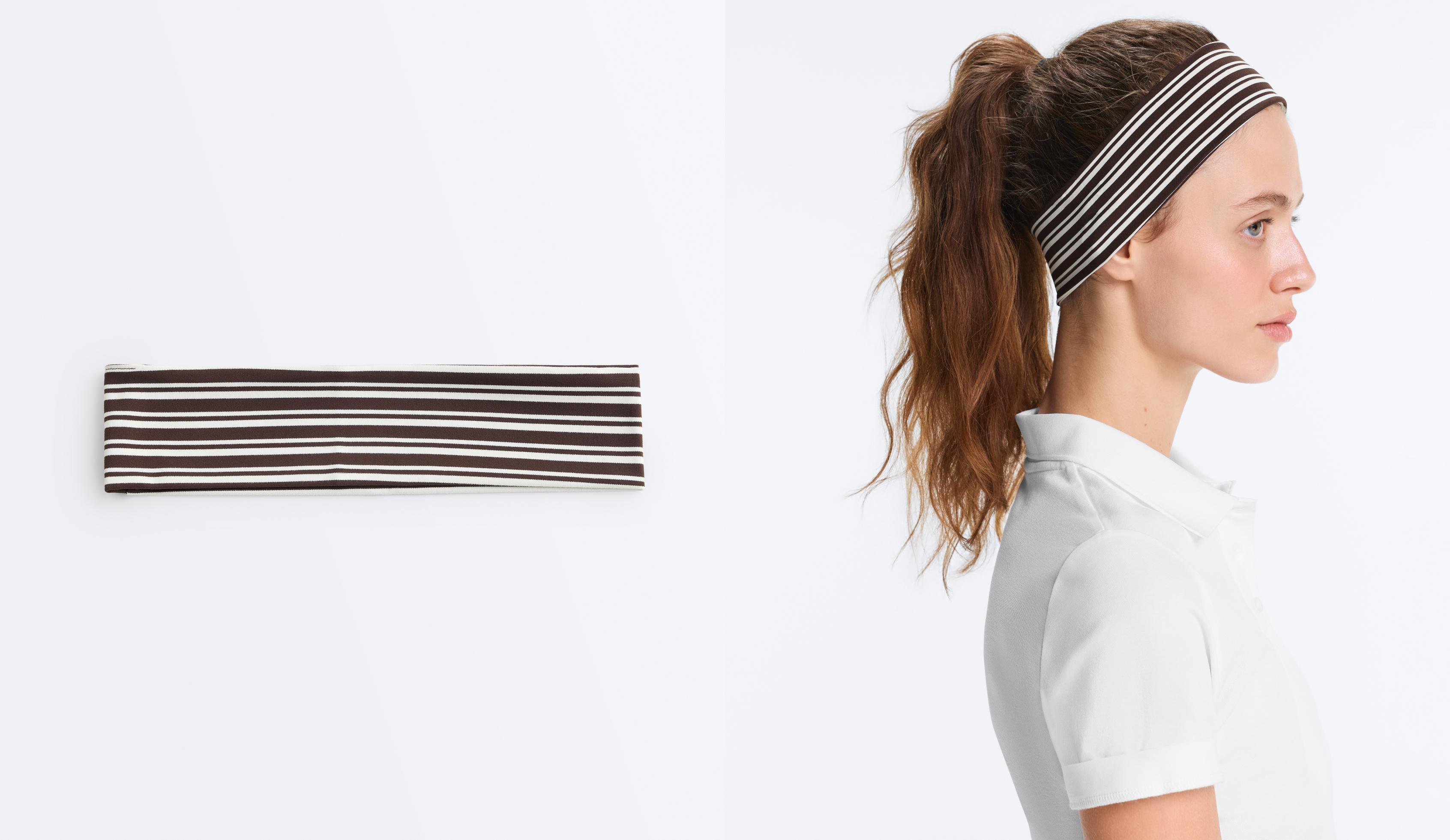 6 cm striped sports headband
