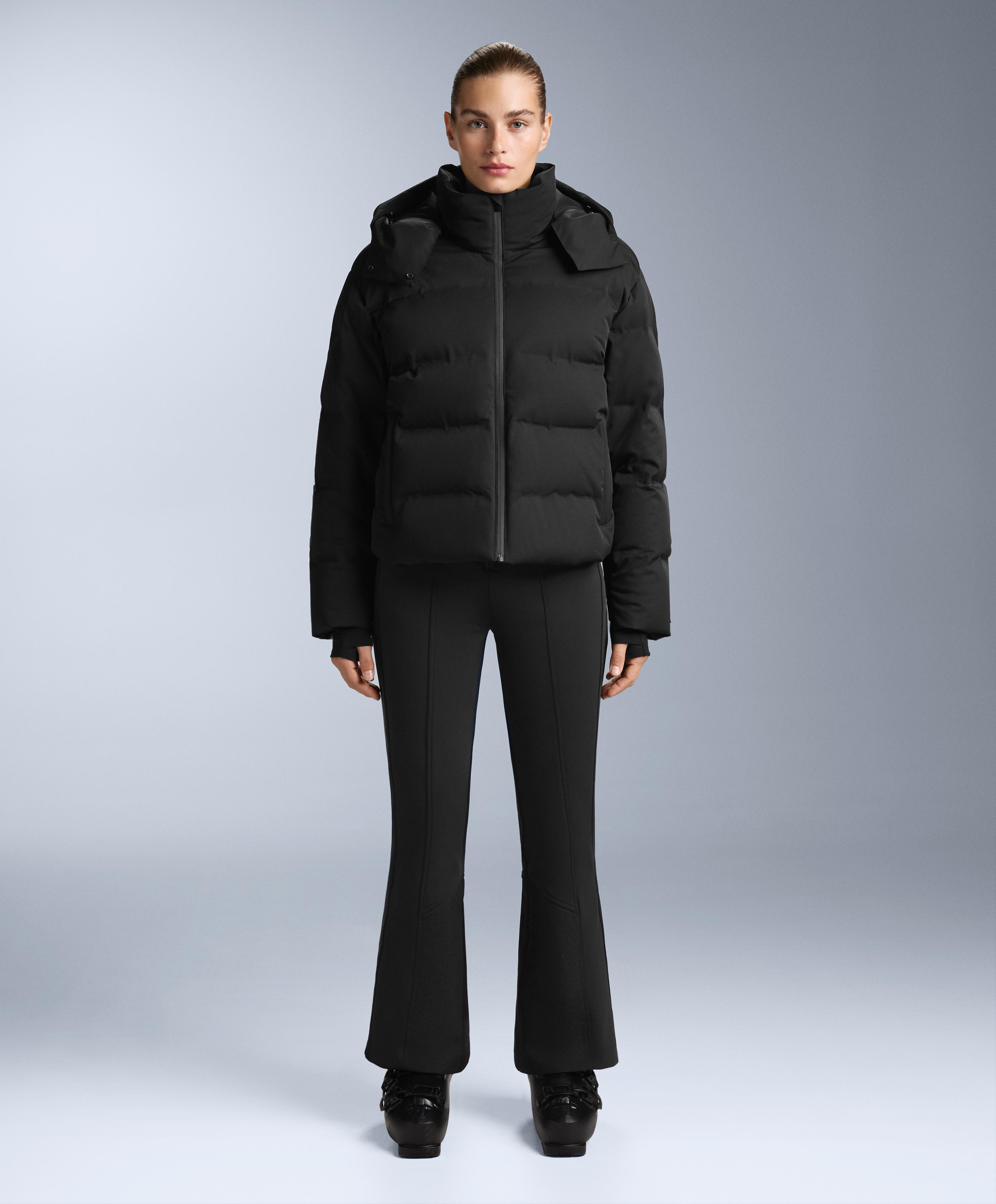 MINARDI PIUME SKI water-resistant 80% down and 20% feather jacket — BLACK